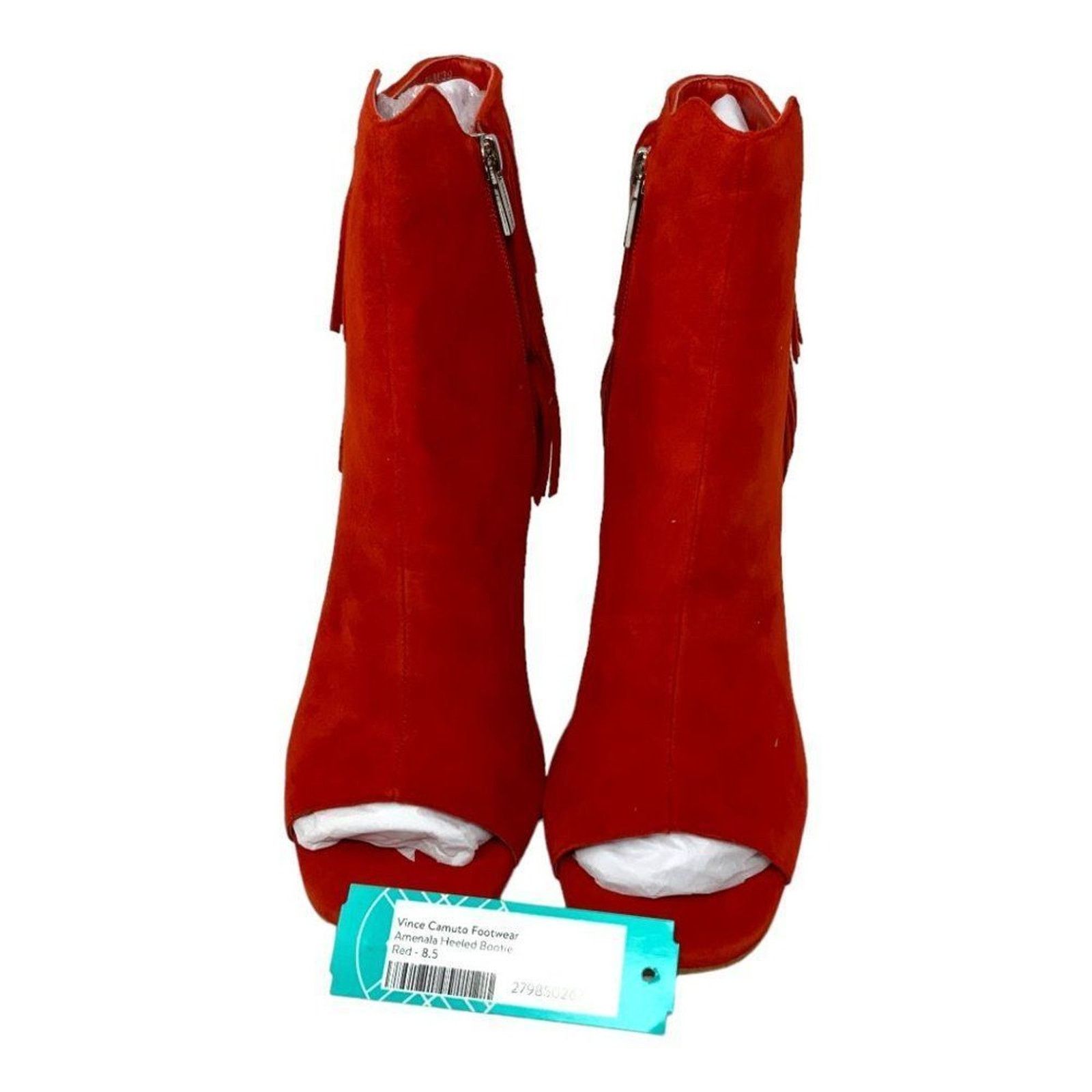 Vince Camuto Vince Camuto Amenala Red Fringe Bootie Size 8.5 NWT $179 MSP Size US 8.5 / IT 38.5 - 4 Thumbnail