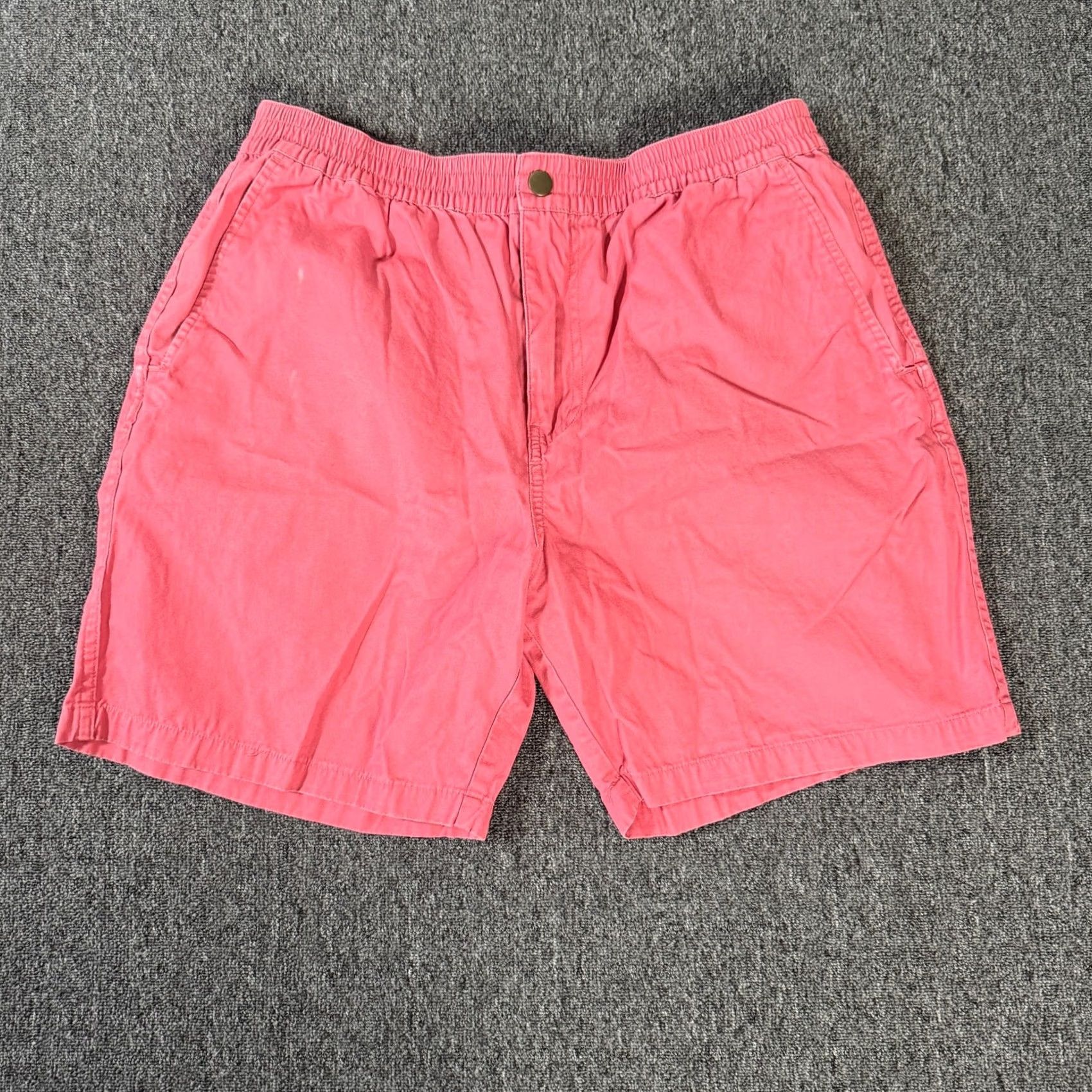 J.Crew VINTAGE J.CREW Tripper Coastal Preppy Beach Salmon 7" Short Men Large Red/Chino Mens Regular A-Grade Size US 33 - 2 Thumbnail