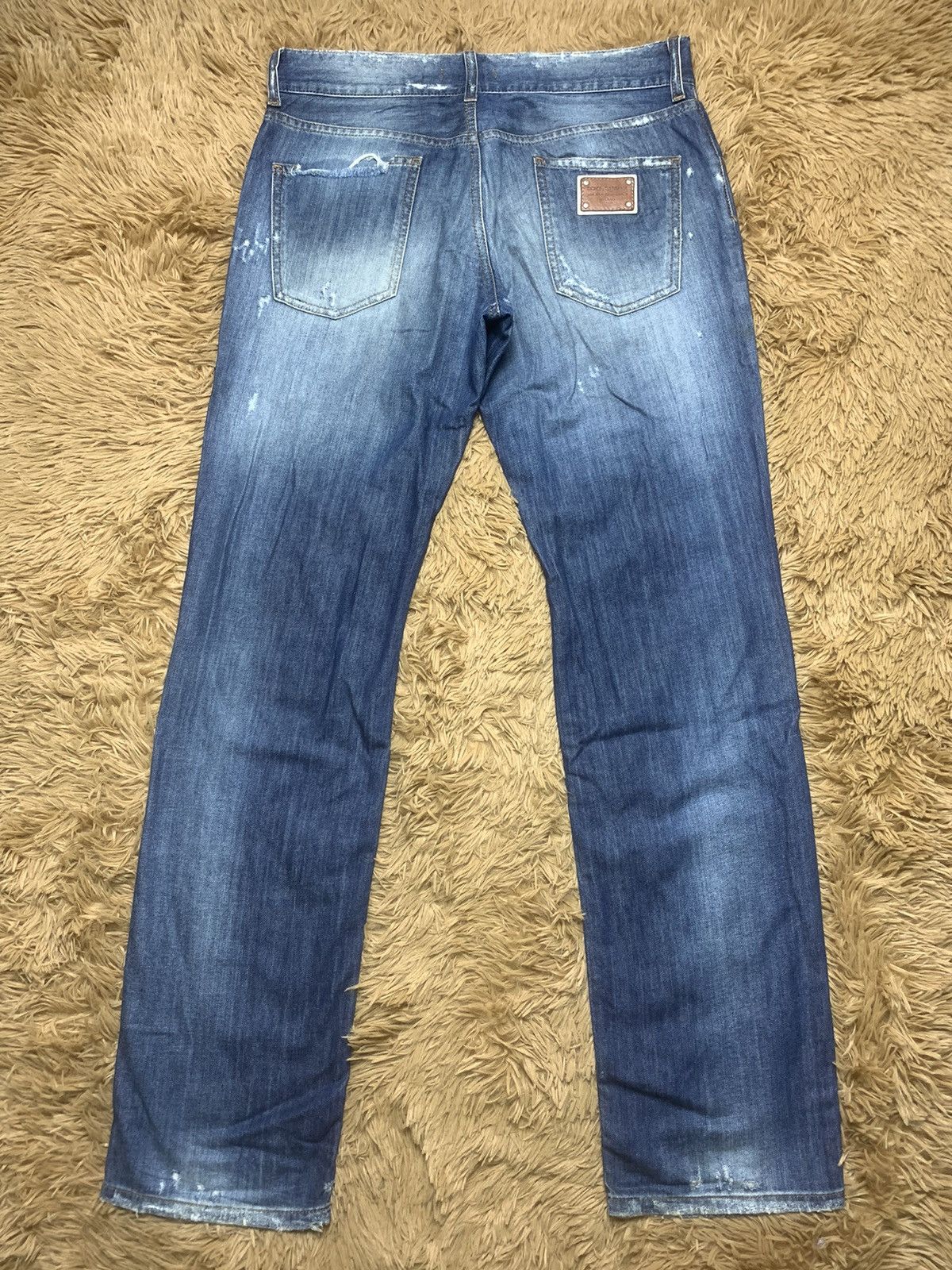 Dolce & Gabbana × Vintage 90s Dolce & Gabbana 14 Destroyed Rip Jeans W34 Size US 34 / EU 50 - 2 Thumbnail