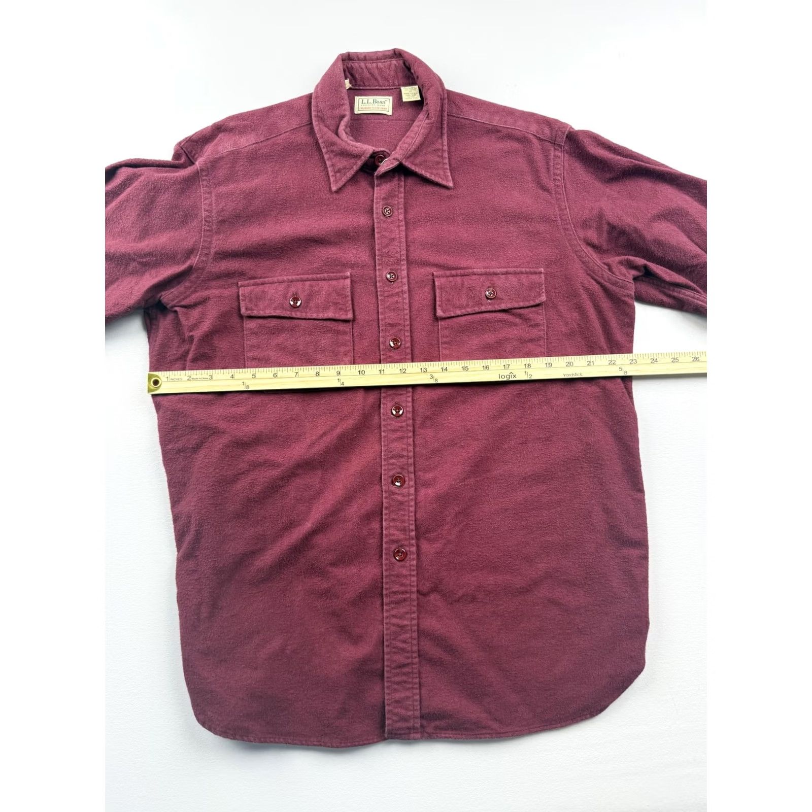 Vintage VINTAGE L.L. Bean Shirt Mens XL Red Chamois Flannel Long Sleeve Button Up USA Size US XL / EU 56 / 4 - 6 Thumbnail