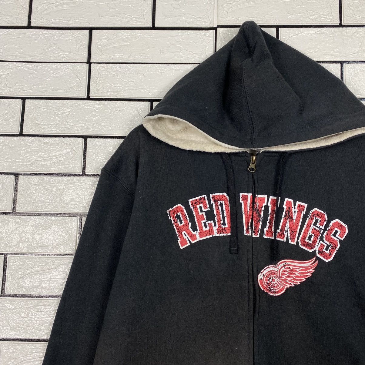 NHL 📌Vintage Zipper Bomber Jacket NHL Red Wings Big Logo Size US L / EU 52-54 / 3 - 8 Thumbnail