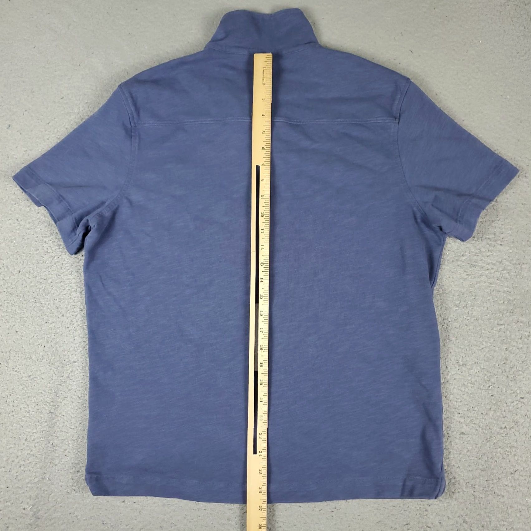 UNTUCKit UNTUCKit Shirt Mens L Blue Cotton Camp Collar Casual Button Up Short Sleeve Size US L / EU 52-54 / 3 - 4 Thumbnail