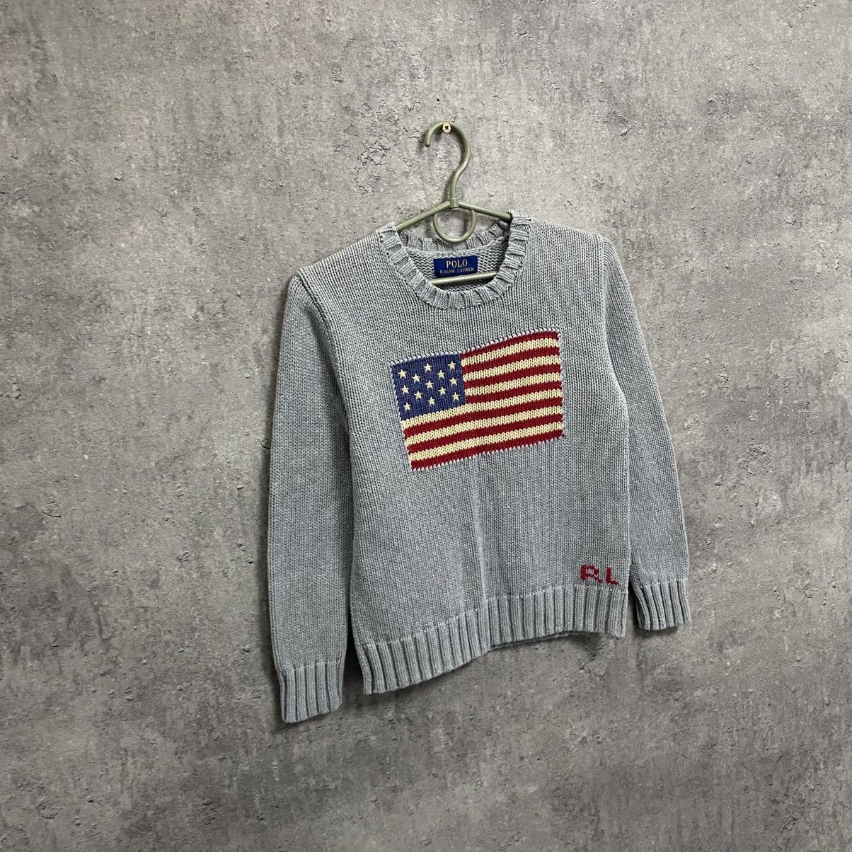 Polo Ralph Lauren Polo Ralph Lauren USA Flag Knitted Sweater RL Sweatshirt Size US XXS / EU 40 - 3 Thumbnail