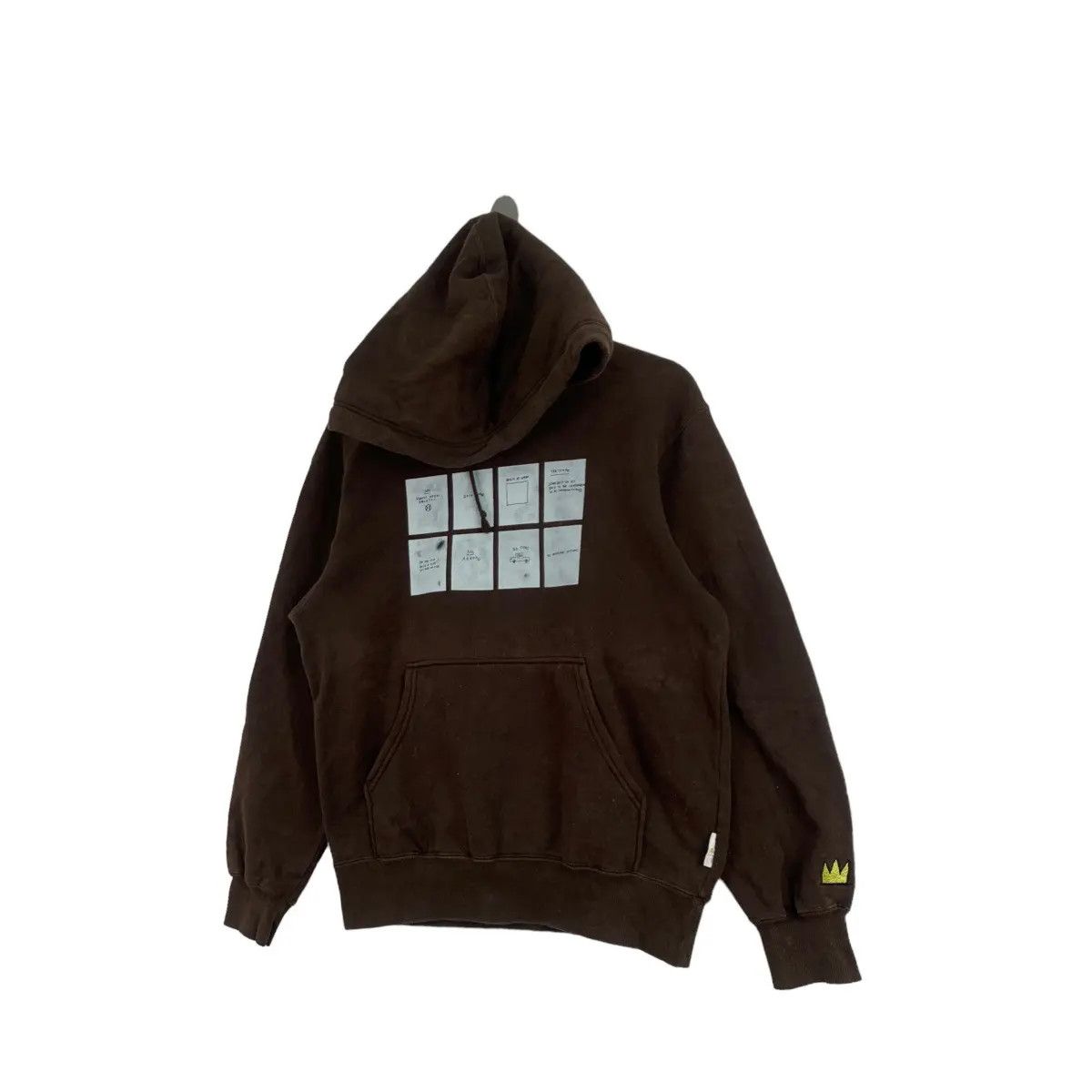 Vintage Vtg JEAN MICHEL BASQUIAT No Mundane Options Art Hoodie Size US S / EU 44-46 / 1 - 6 Thumbnail