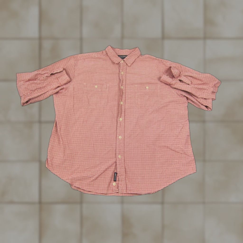 Abercrombie & Fitch Abercrombie & Fitch Shirt XL Orange Gingham Button-Up Mens Vintage No? Size US XL / EU 56 / 4 - 1 Thumbnail
