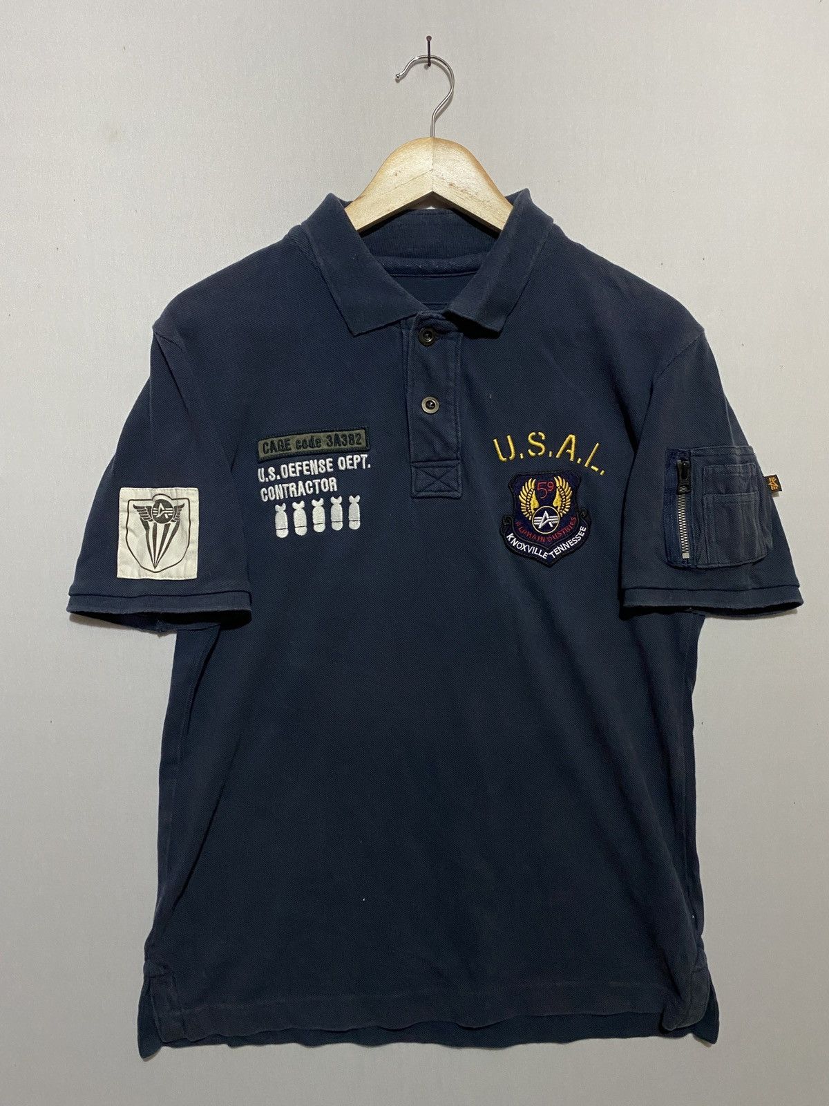 Rare🔥 Vintage alpha industries tactical polo tee