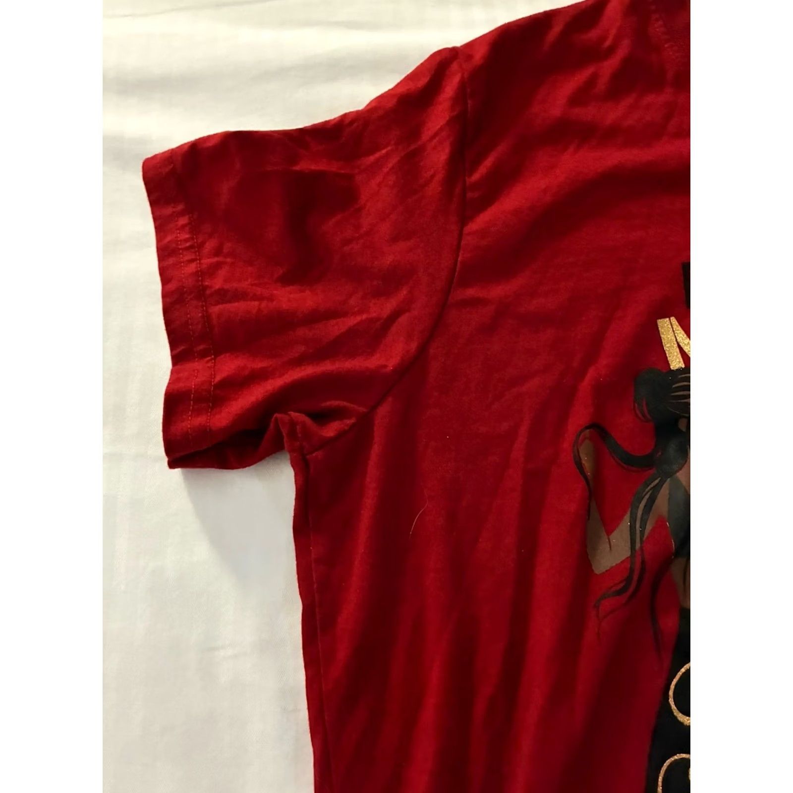 Vintage Blessed Queen Made with Melanin T-Shirt Red Womens L Size L / US 10 / IT 46 - 4 Thumbnail