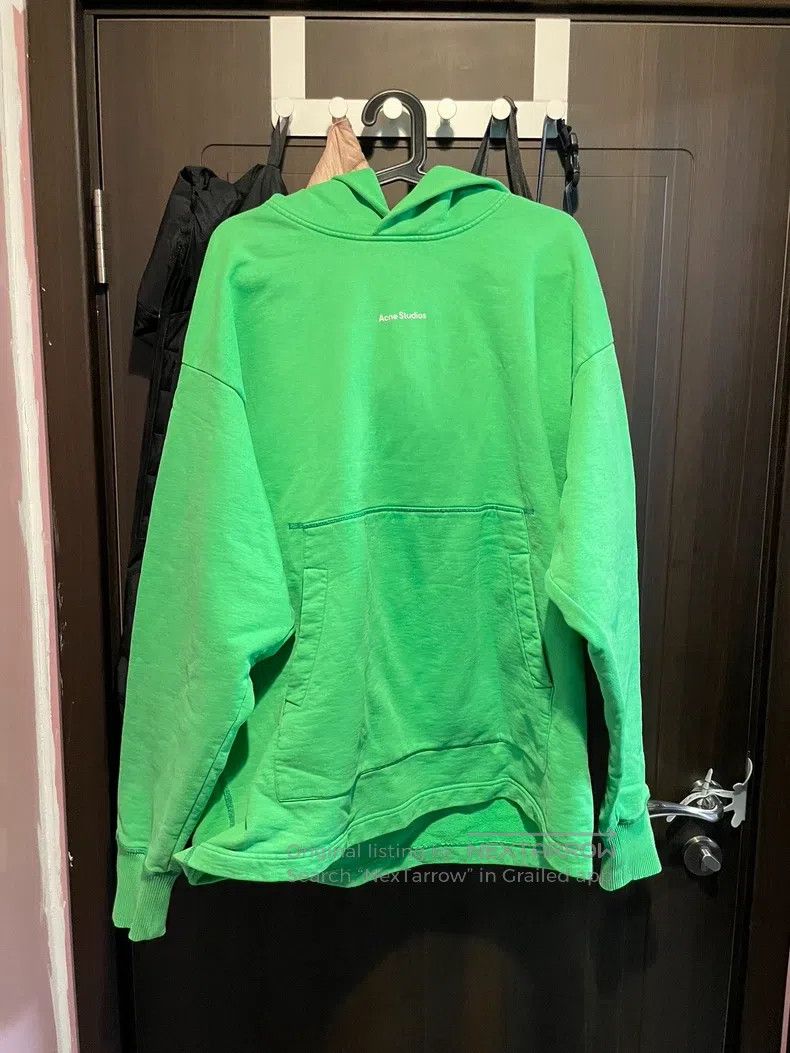 Acne Studios Acne Studios Kelly green hooded pullover super oversized Size XS / US 0-2 / IT 36-38 - 1 Thumbnail