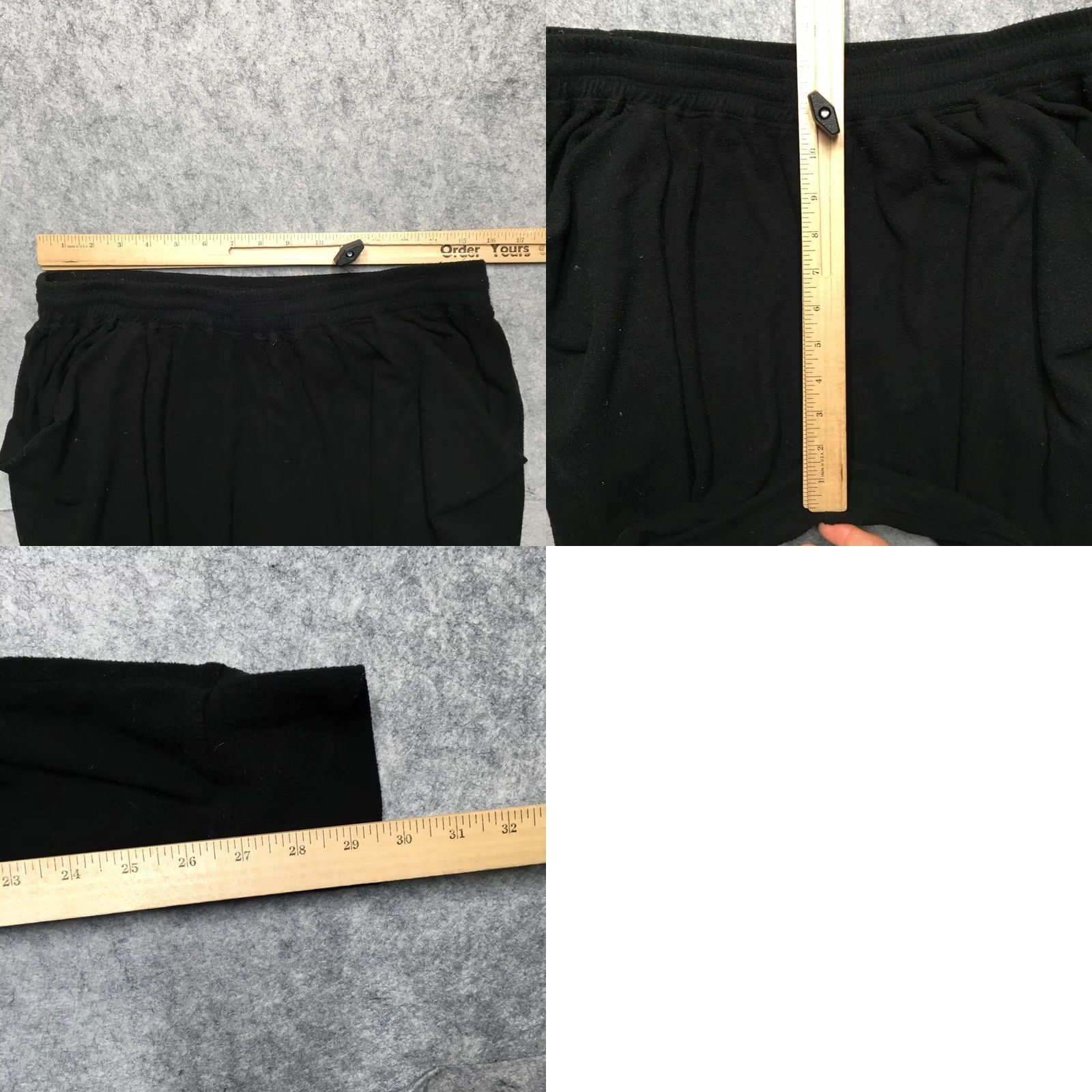 Free People Free People Jogger Pants Womens Medium Black Knit Cuffed Elastic Waist Lounge Size 32" / US 10 / IT 46 - 9 Thumbnail