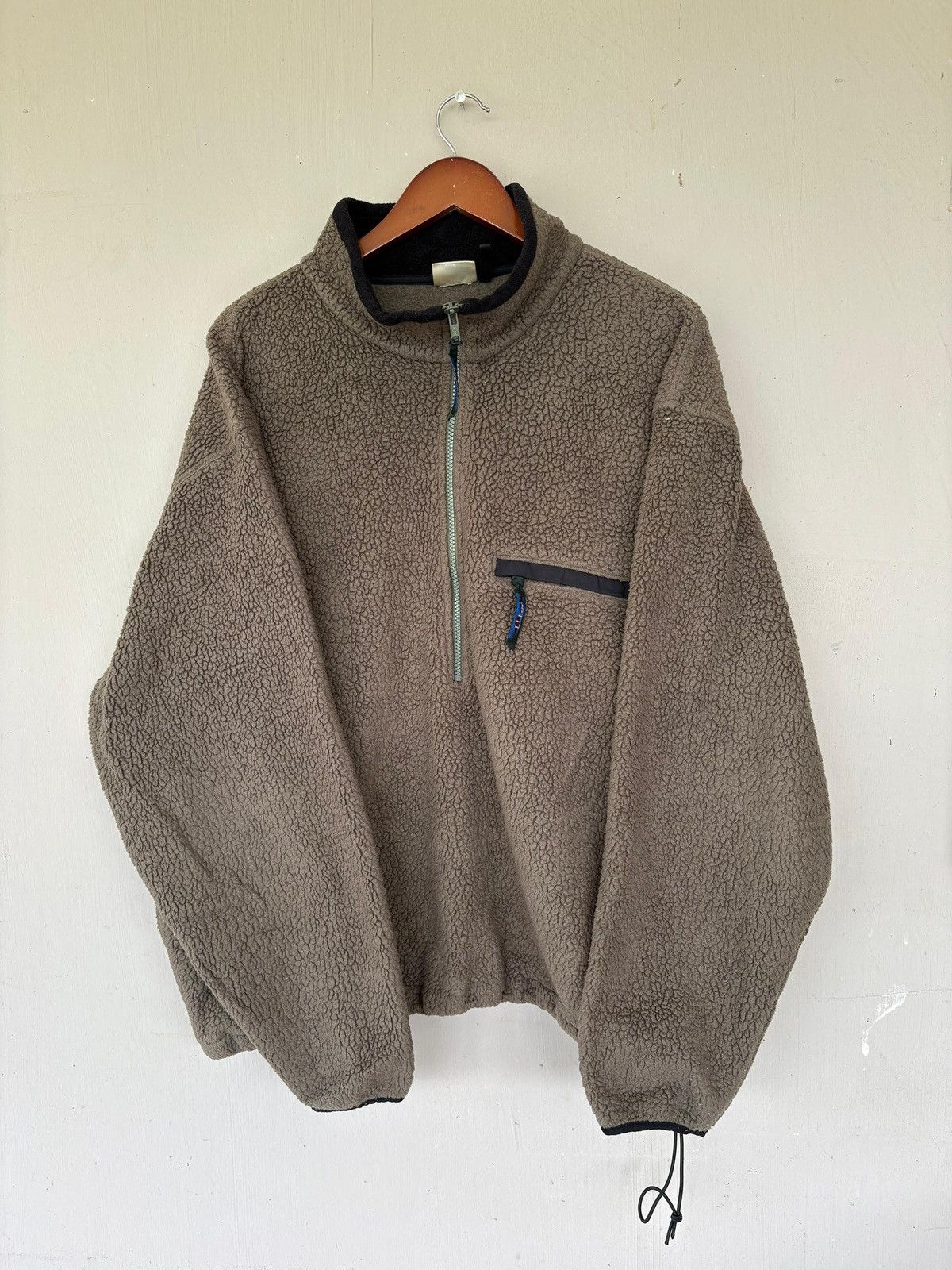 L.L. Bean Vintage 90’s L.L Bean Fleece Half Zipper Sweater Design Size US M / EU 48-50 / 2 - 1 Thumbnail