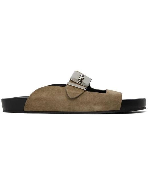 Lanvin o1w1db11124 Tinkle Sandals in Taupe/Black Size US 5.5 / EU 38 - 1 Thumbnail