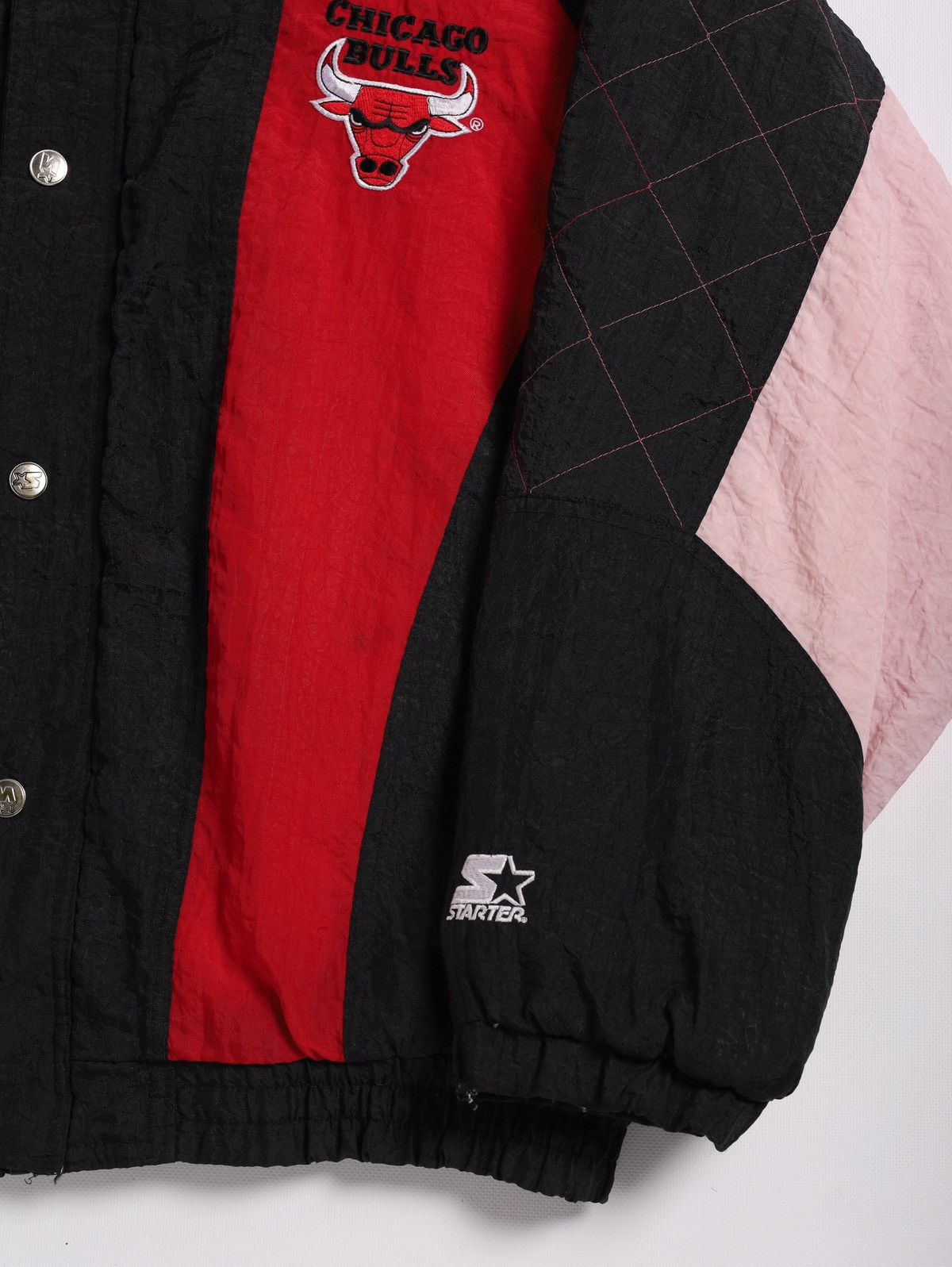 NBA Vintage Starter Chicago Bulls Bomber Jacket Size US XL / EU 56 / 4 - 3 Thumbnail