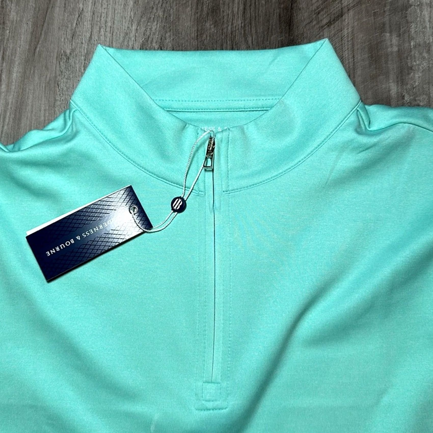 Vintage Holderness & Bourne Dry Luxe Performance Tailored Fit Quarter Zip Large Men Sweatshirt Green Size US L / EU 52-54 / 3 - 6 Thumbnail