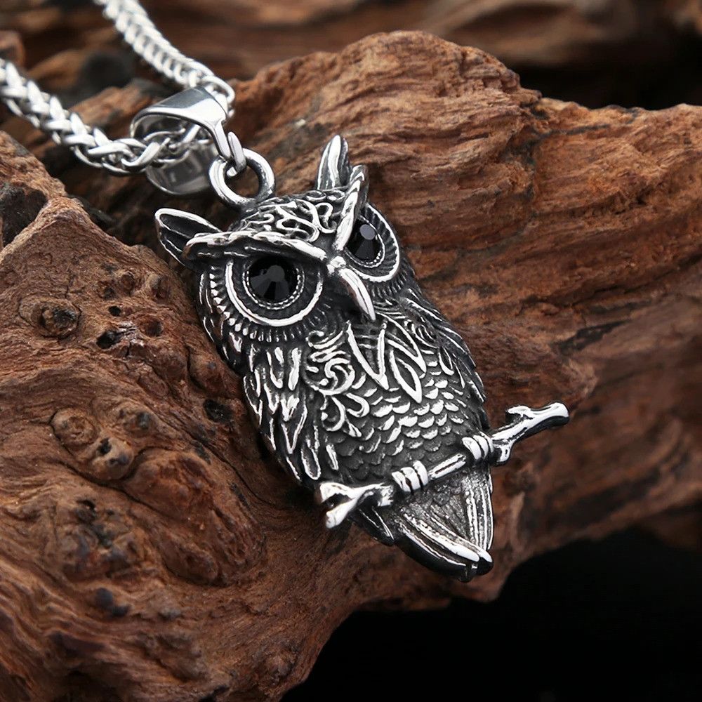 Other Vintage Stainless Steel Owl Pendant Necklace Size ONE SIZE - 6 Thumbnail