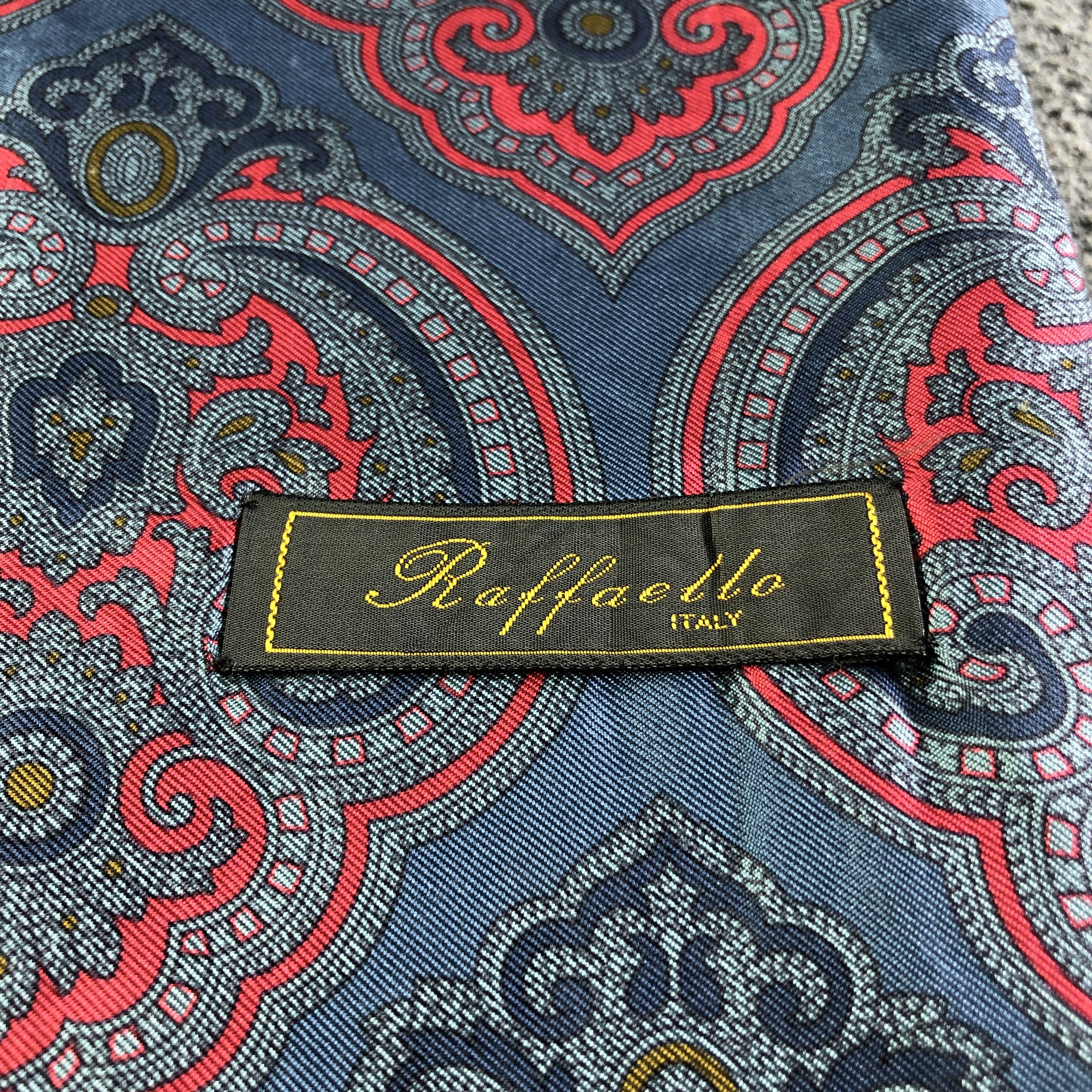 Vintage Rafaello Paisley Silk/Wool Scarf Muffler Neckwear V2785 Size ONE SIZE - 5 Thumbnail