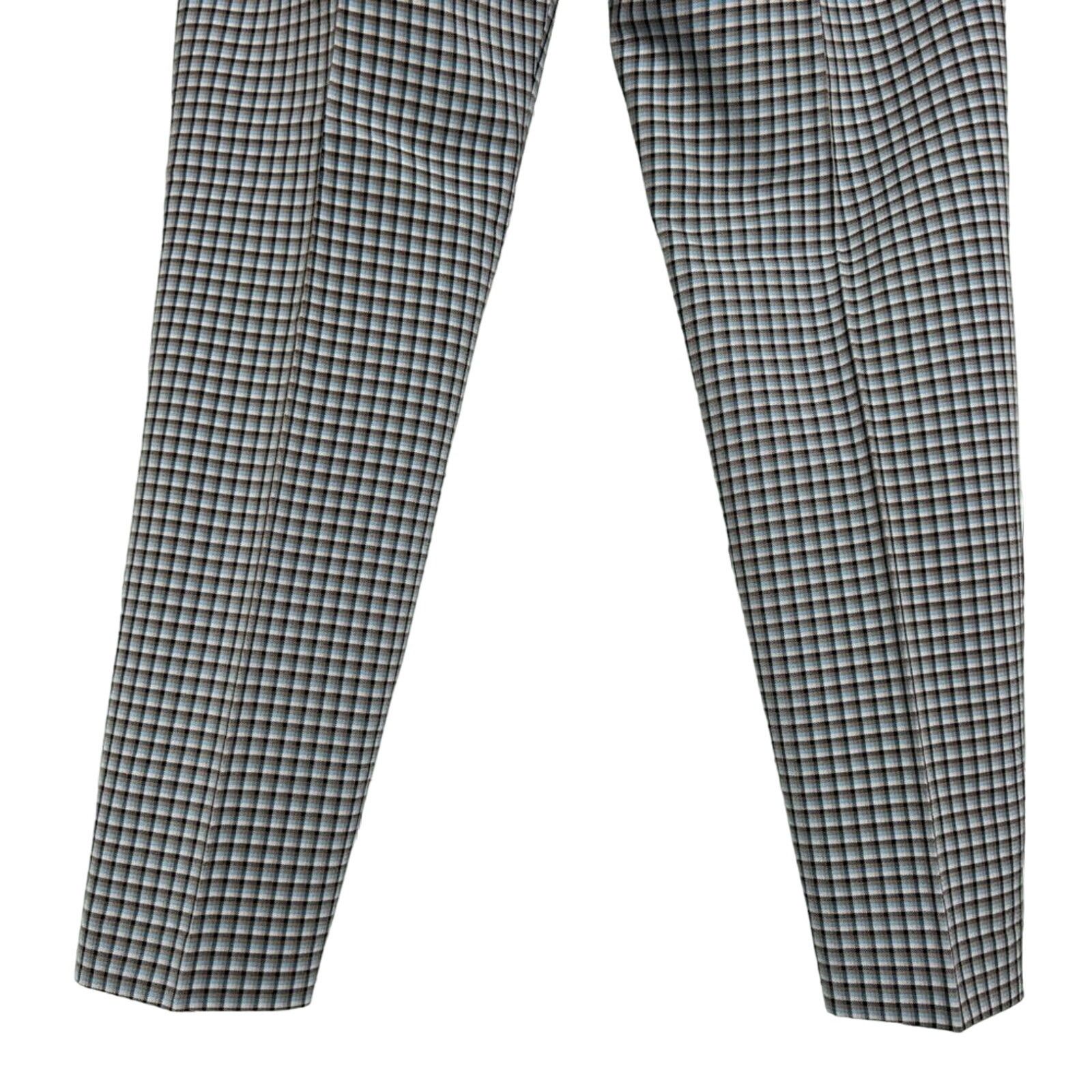 Theory Theory Treeca Slim Crop Pants Blue Check Size 8 Stretch Size 30" / US 8 / IT 44 - 12 Thumbnail