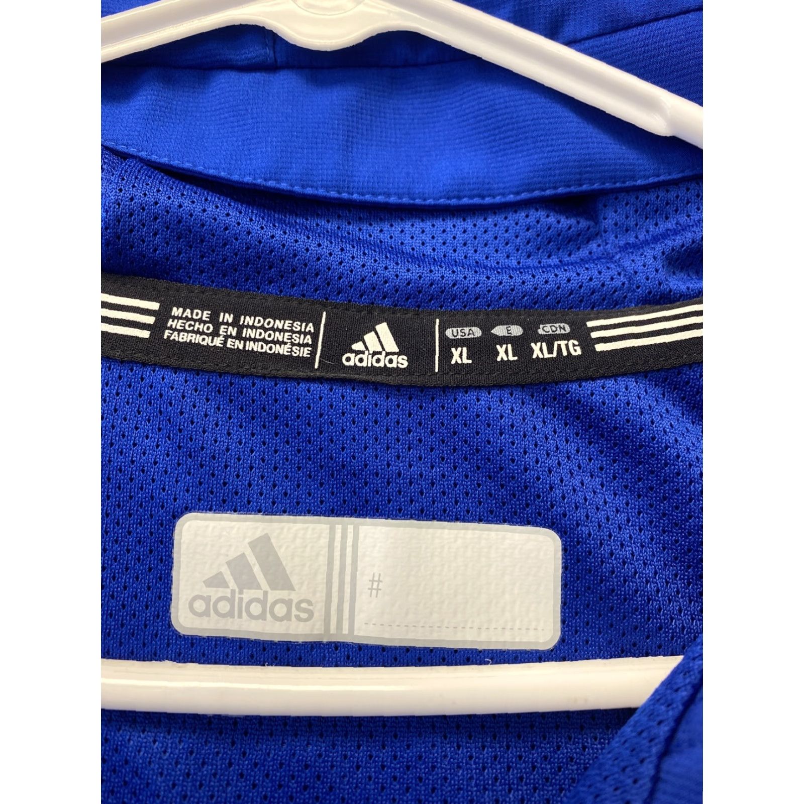 Adidas Adidas jacket Pullover logo Blue Windbreaker XL Adult men / 37-52 Size US XL / EU 56 / 4 - 6 Thumbnail