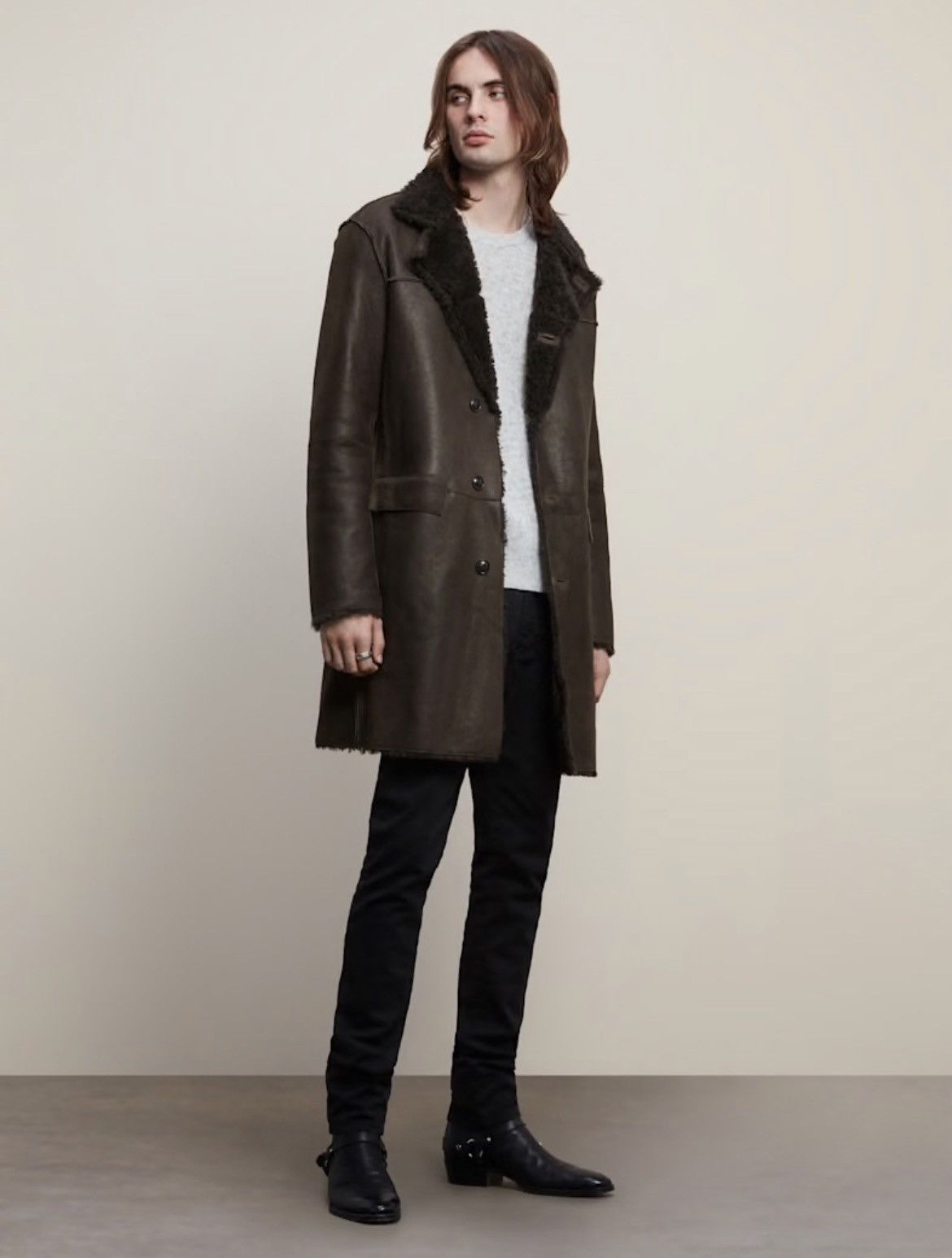 John Varvatos Shearling Coat Size EU 52 USA 42 Size US L / EU 52-54 / 3 - 8 Thumbnail