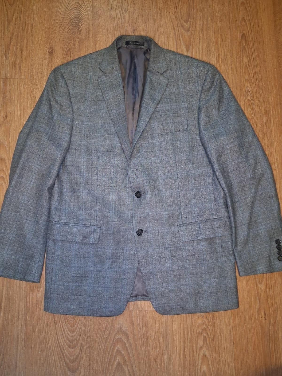 Polo Ralph Lauren Ralph Lauren Sport Coat Mens 40R Gray Plaid Sharkskin Silk Size 40R - 1 Thumbnail