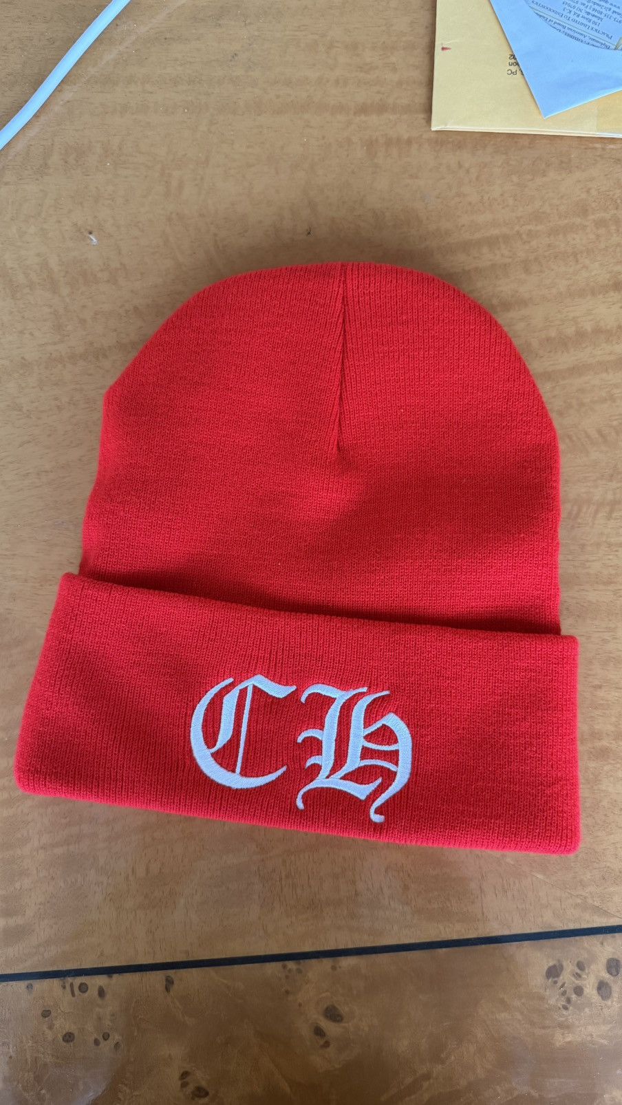 Chrome Hearts Chrome Hearts CH Beanie Red Size ONE SIZE - 2 Thumbnail