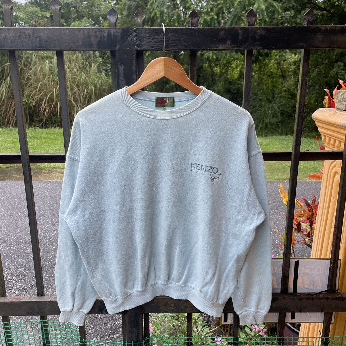 Designer × Japanese Brand × Kenzo 🔥🇯🇵Vintage Kenzo Golf Paris Embroidered Big Logo Sweatshirts Size US M / EU 48-50 / 2 - 2 Thumbnail