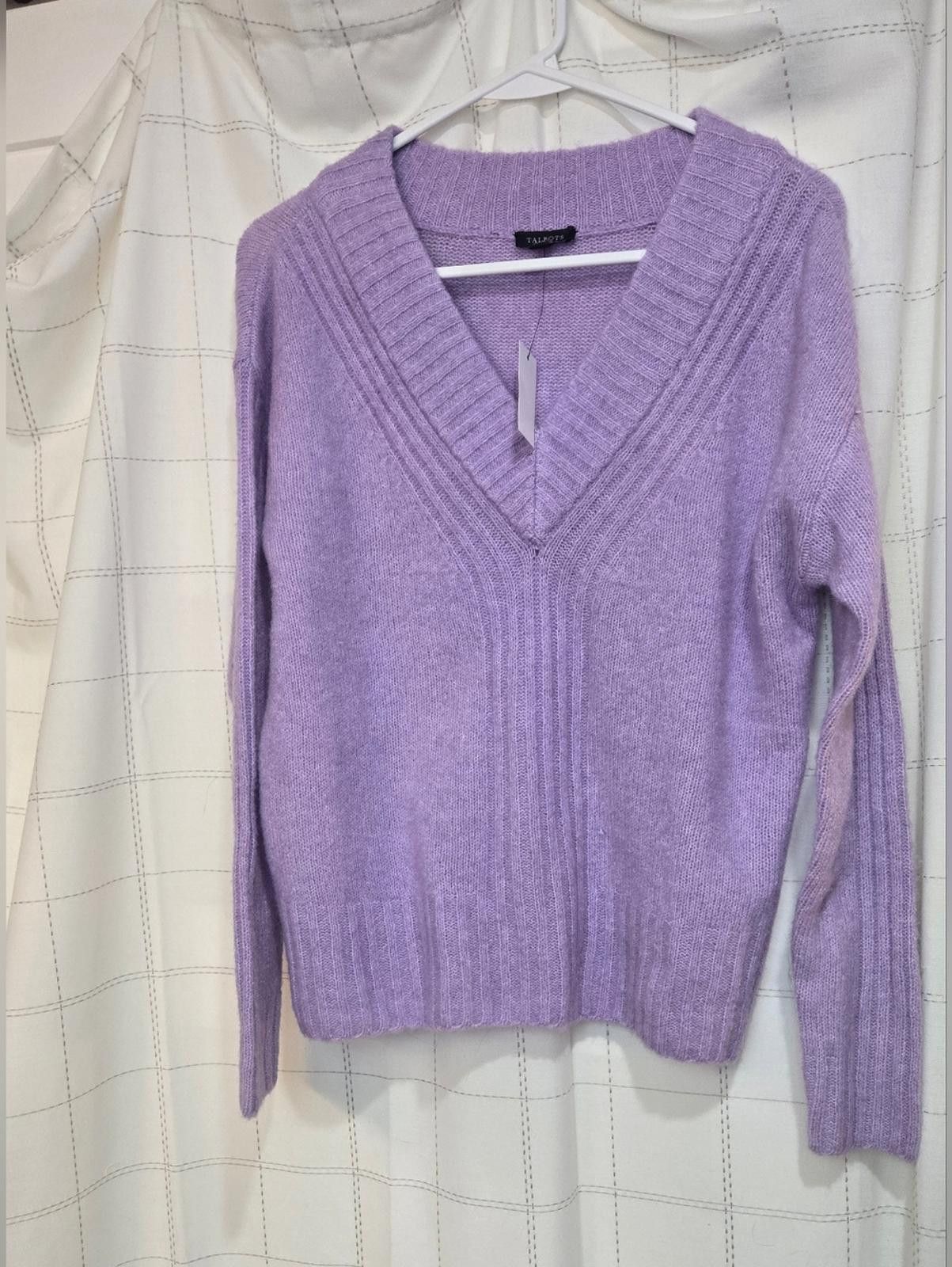 Other Talbots Lavender Wool Blend Sweater Size XS / US 0-2 / IT 36-38 - 1 Thumbnail