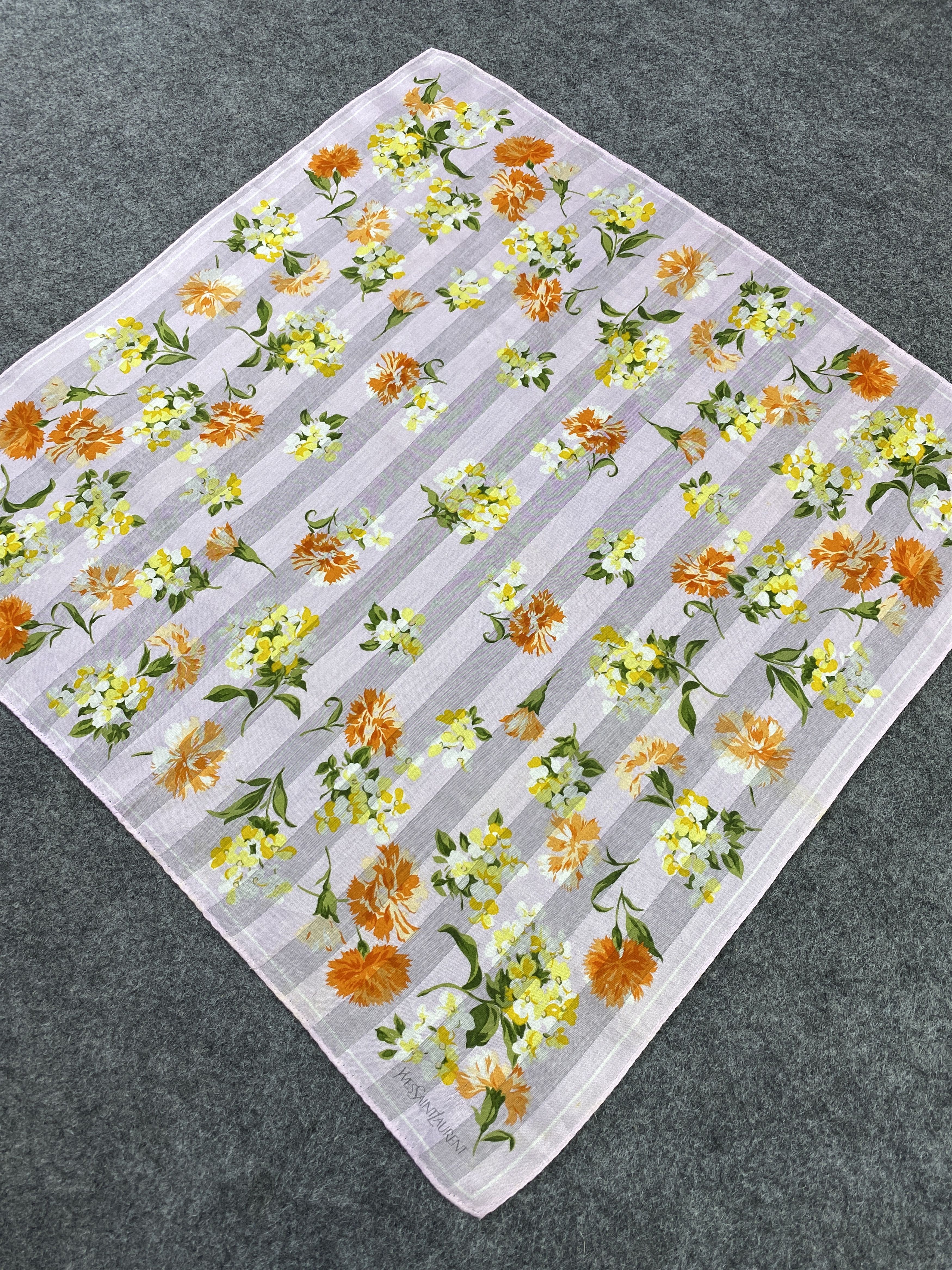 Vintage × Yves Saint Laurent Yves Saint Laurent Handkerchief / Bandana / Neckerchief-B131 Size ONE SIZE - 4 Thumbnail