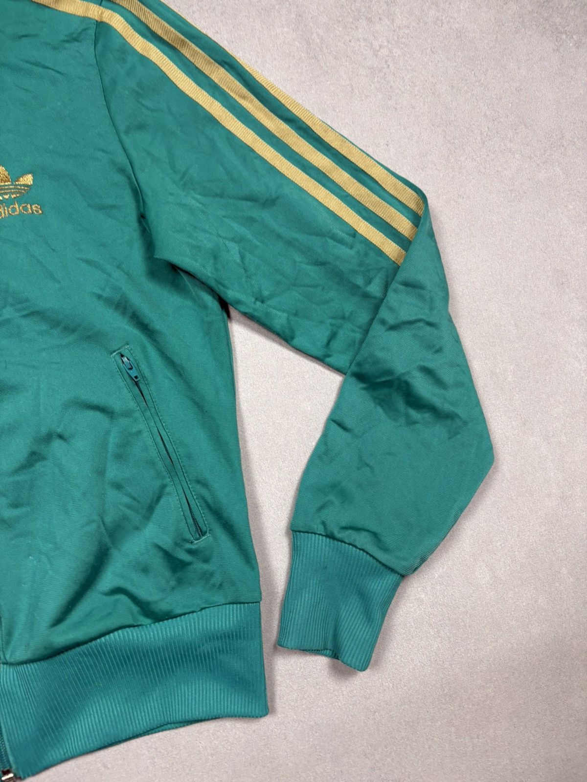 Adidas Vintage Adidas Originals Green Trefoil Track Jacket Size 36 Size XS / US 0-2 / IT 36-38 - 13 Thumbnail