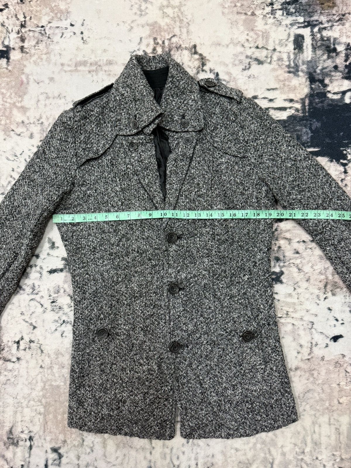Japanese Brand × semanticdesign Semantic Design Knit Trenche Coat Jacket Size US S / EU 44-46 / 1 - 12 Thumbnail