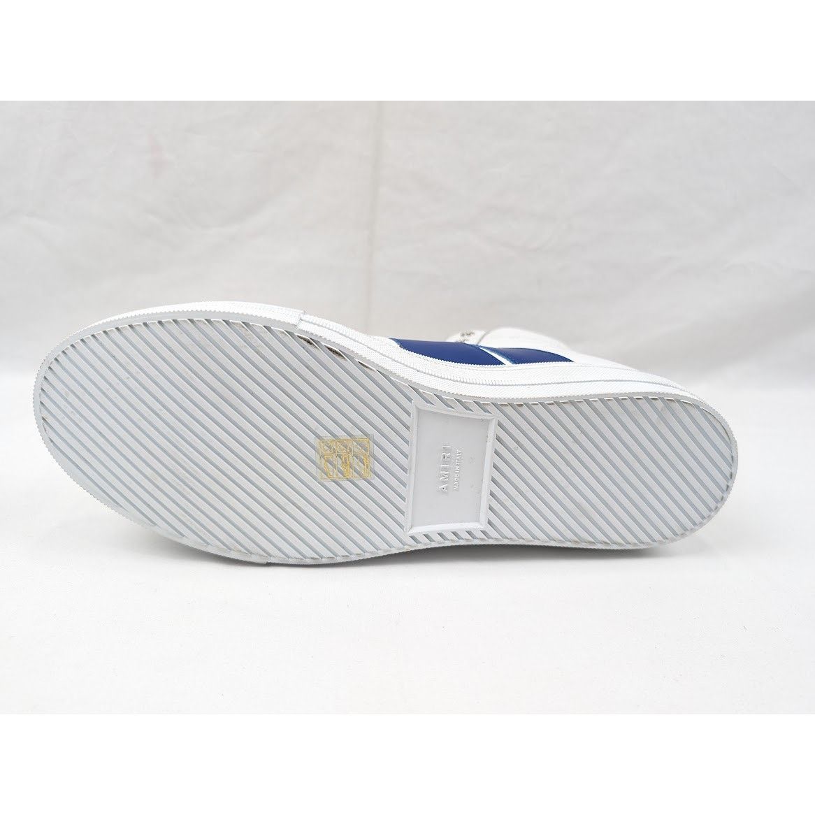 Amiri o1rshd1 Leather Sunset Sneakers in White/Blue Size US 12 / EU 45 - 10 Thumbnail