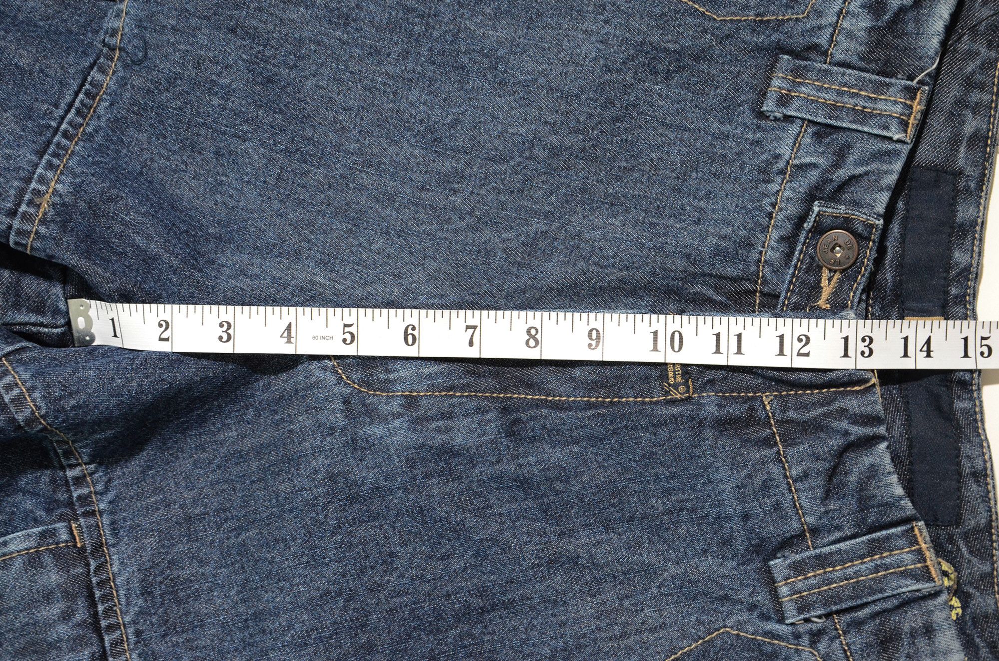Marithe + Francois Girbaud M+FG Long Denim Shorts W34 Y2K Hip Hop 2006 Rare Craft Size US 34 / EU 50 - 13 Thumbnail