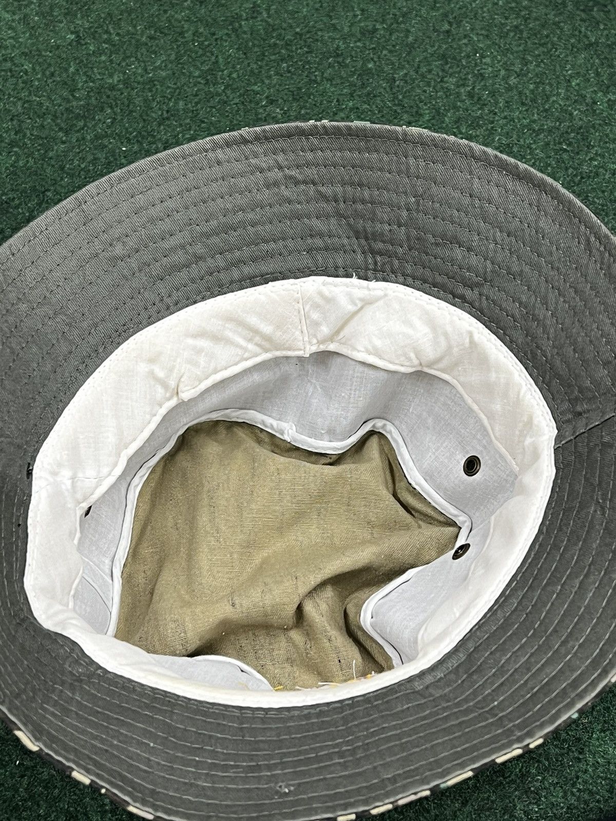 Vintage Vintage 90s God Bless America Trebark Camo Bucket Hat Size ONE SIZE - 3 Thumbnail