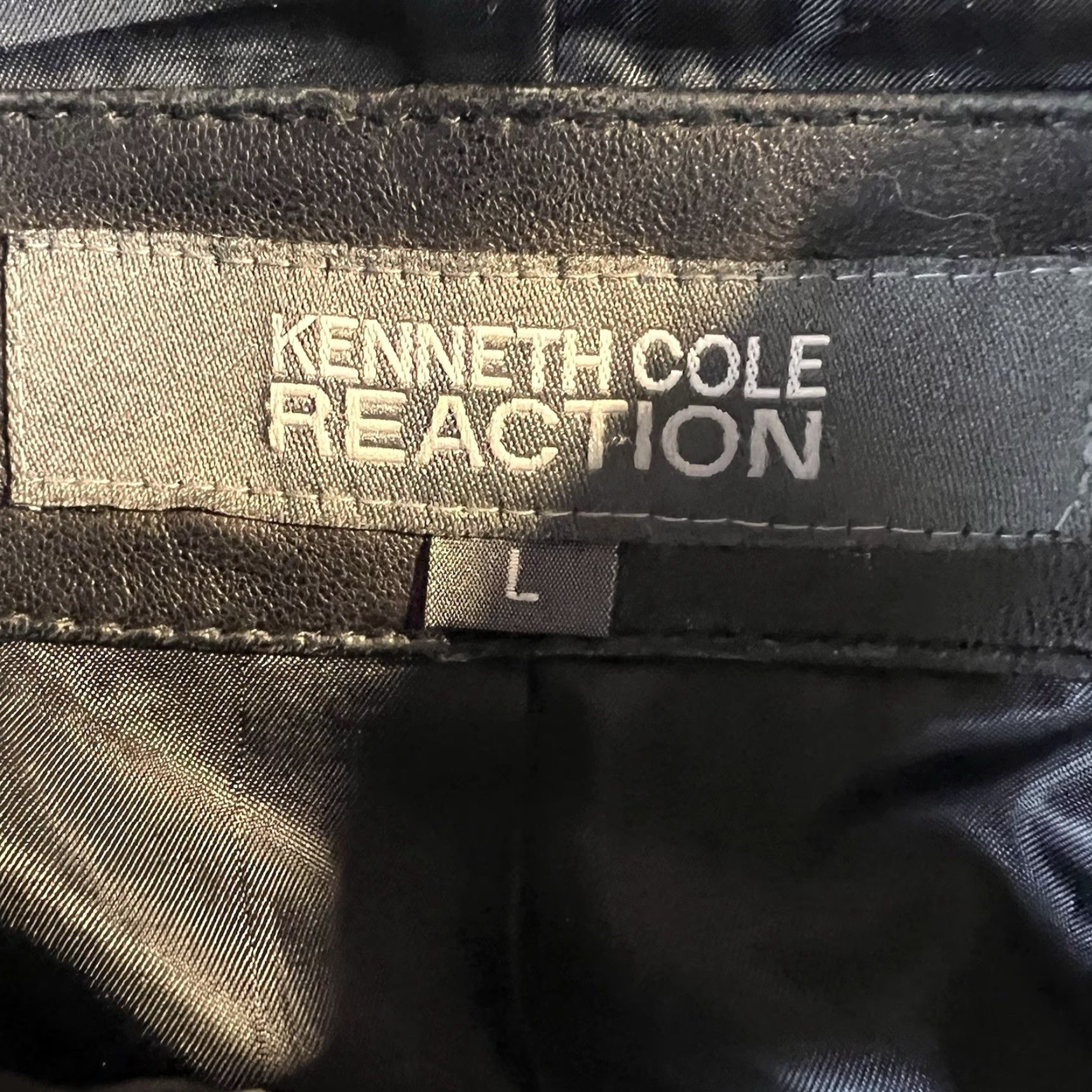 Kenneth Cole Kenneth Cole New York Leather Jacket Women L Black Biker 170R2141 Size L / US 10 / IT 46 - 4 Thumbnail