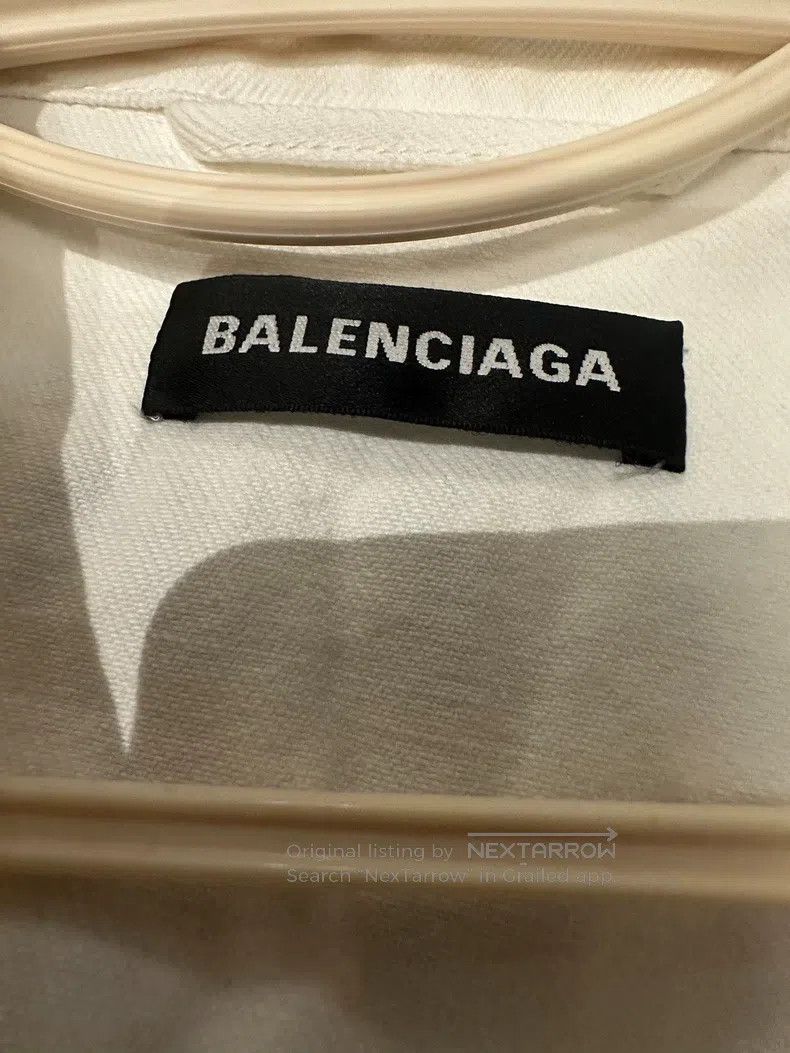 Balenciaga Balenciaga White denim jacket Size US S / EU 44-46 / 1 - 3 Thumbnail