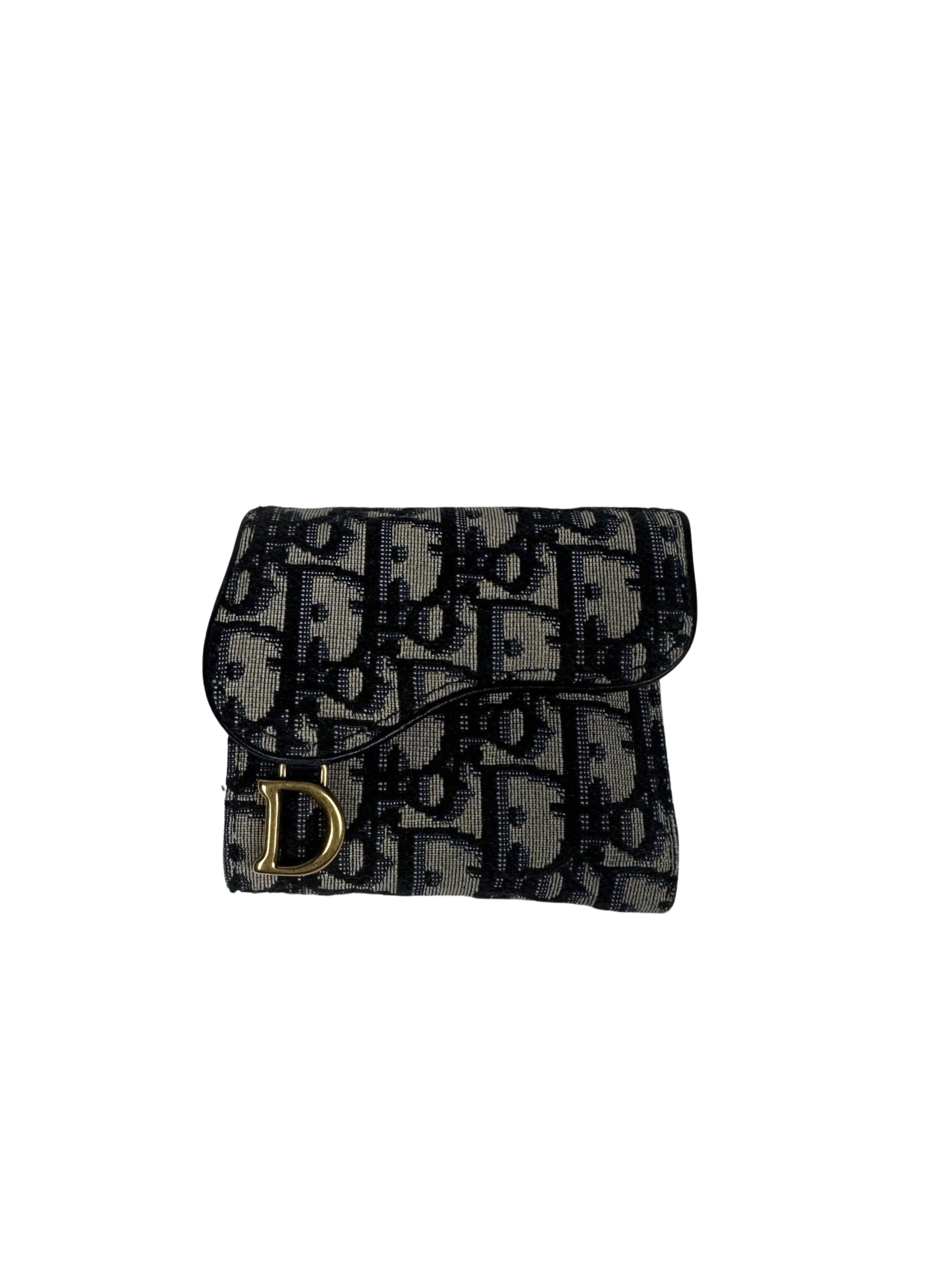 image of Dior Monogram Wallet in Beige, Women's