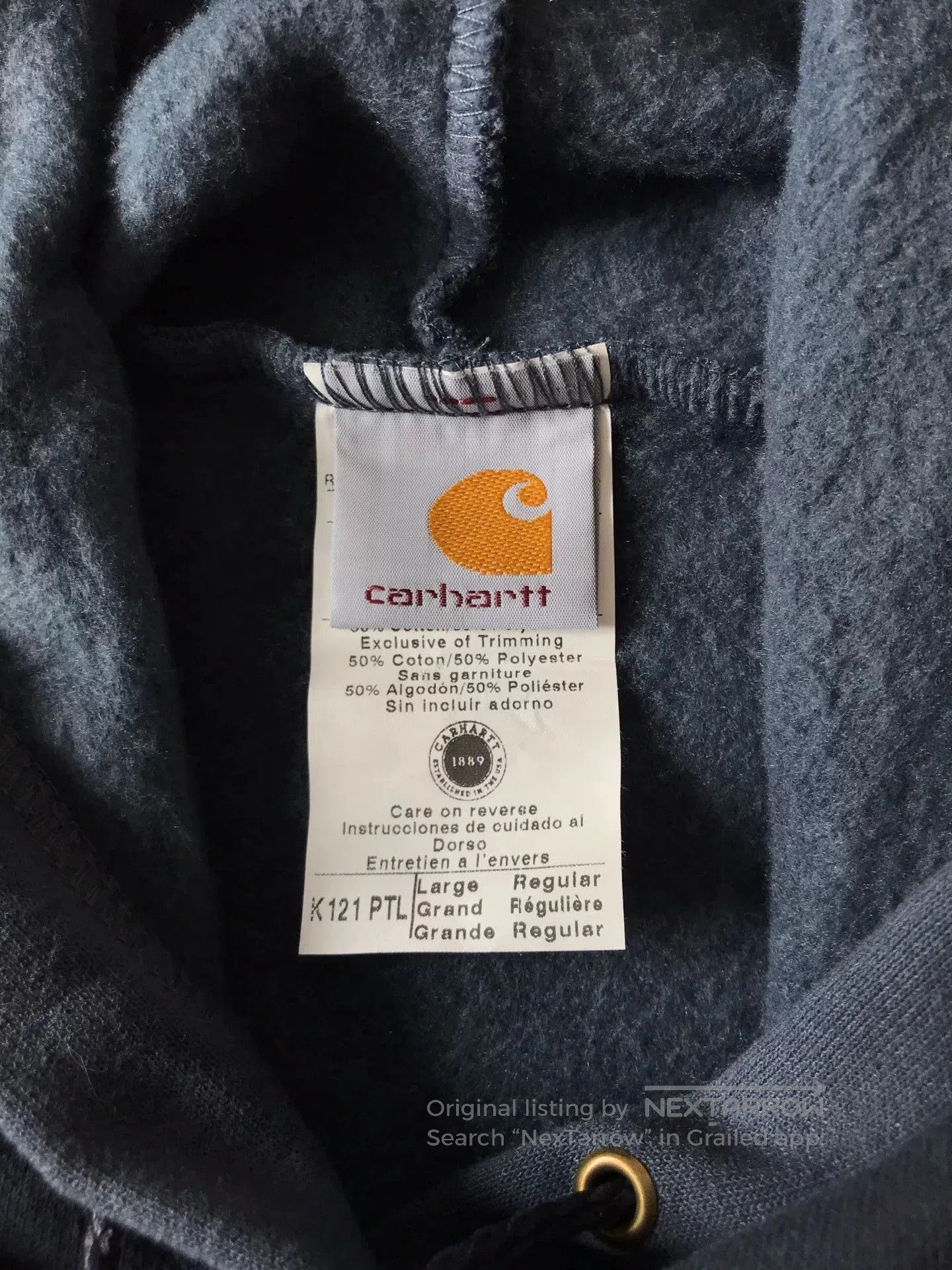 Carhartt Carhartt K121 PTL Hooded Sweatshirt. Size US L / EU 52-54 / 3 - 8 Thumbnail