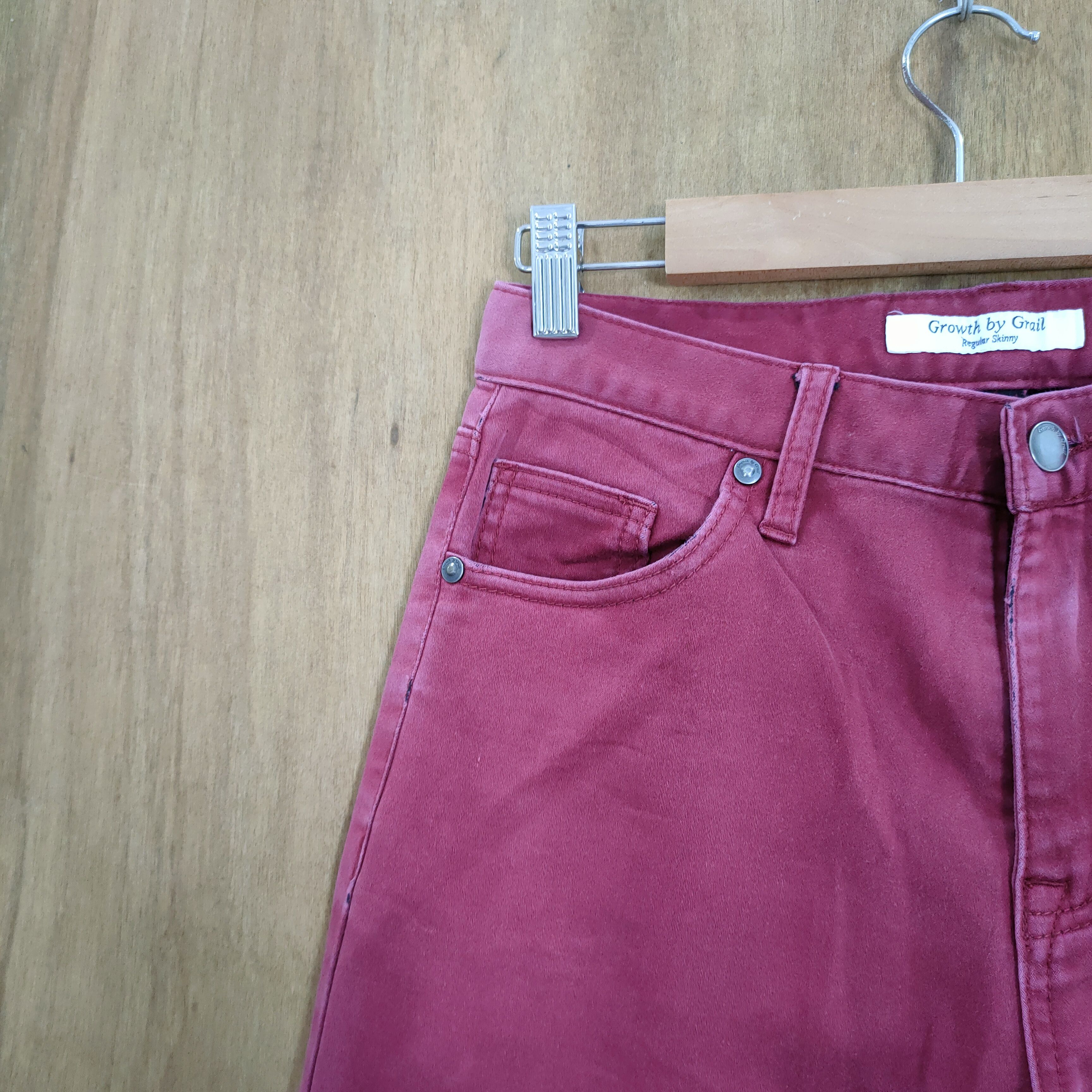 Grailed GROWTH BY GRAIL MAROON SKINNY PANTS Size US 28 / EU 44 - 5 Thumbnail