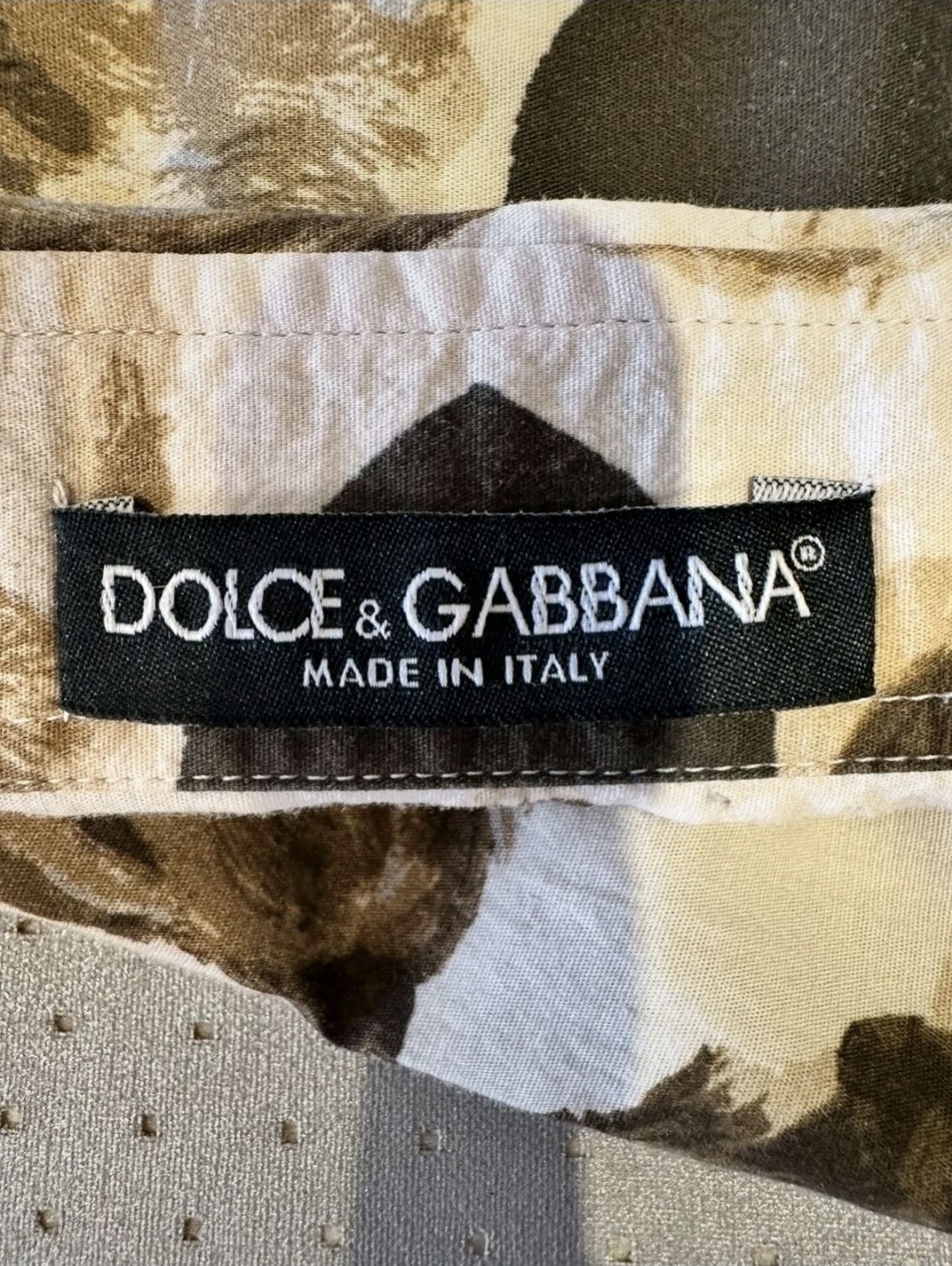 Dolce & Gabbana DOLCE & GABBANA Beige Floral Roses Buttoned Shirt Size XS / US 0-2 / IT 36-38 - 8 Thumbnail