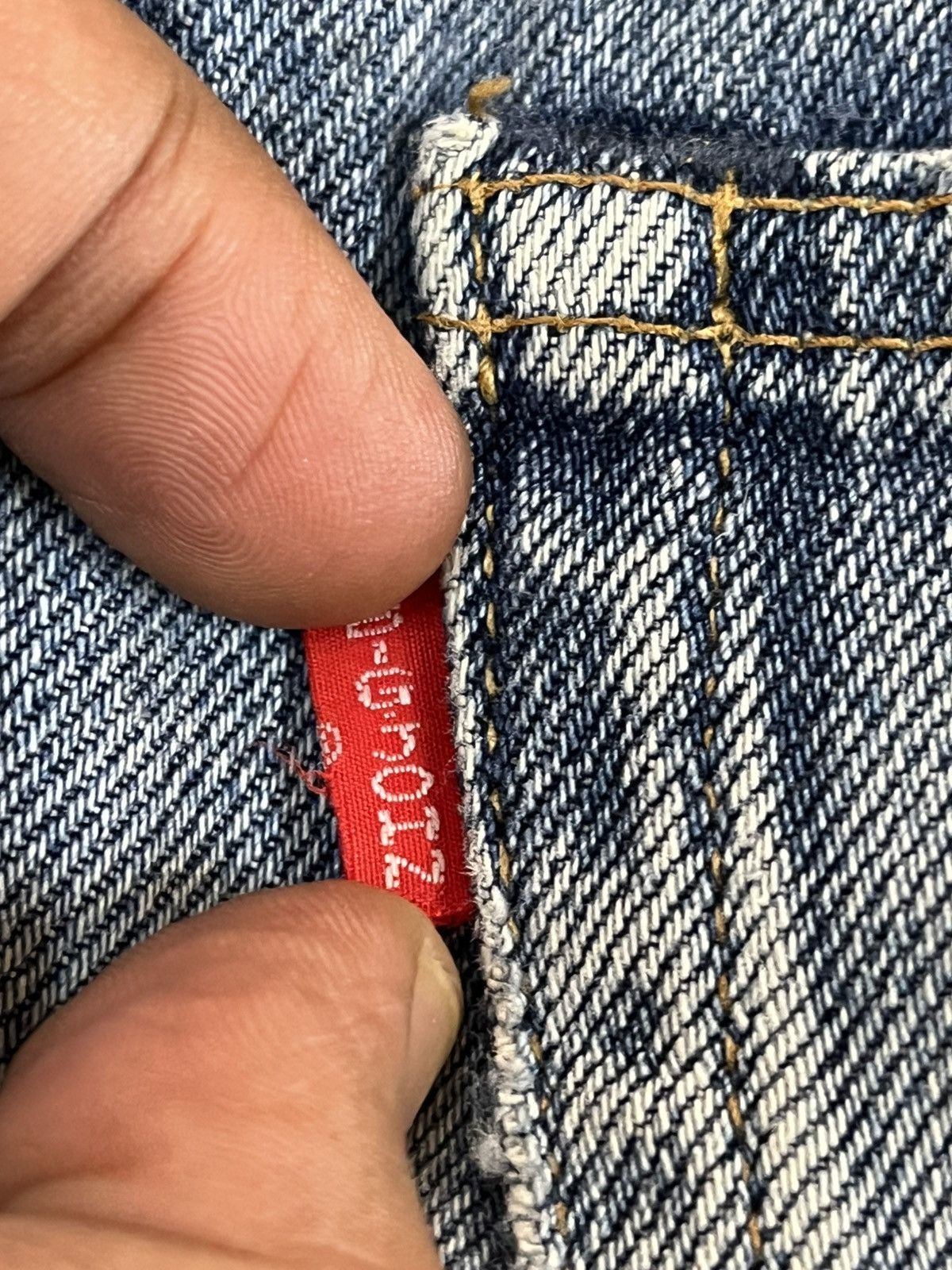 ADAM ET ROPE Vintagw Big John Selvedge Adam Et Rope Distressed Denim Size US 28 / EU 44 - 14 Thumbnail