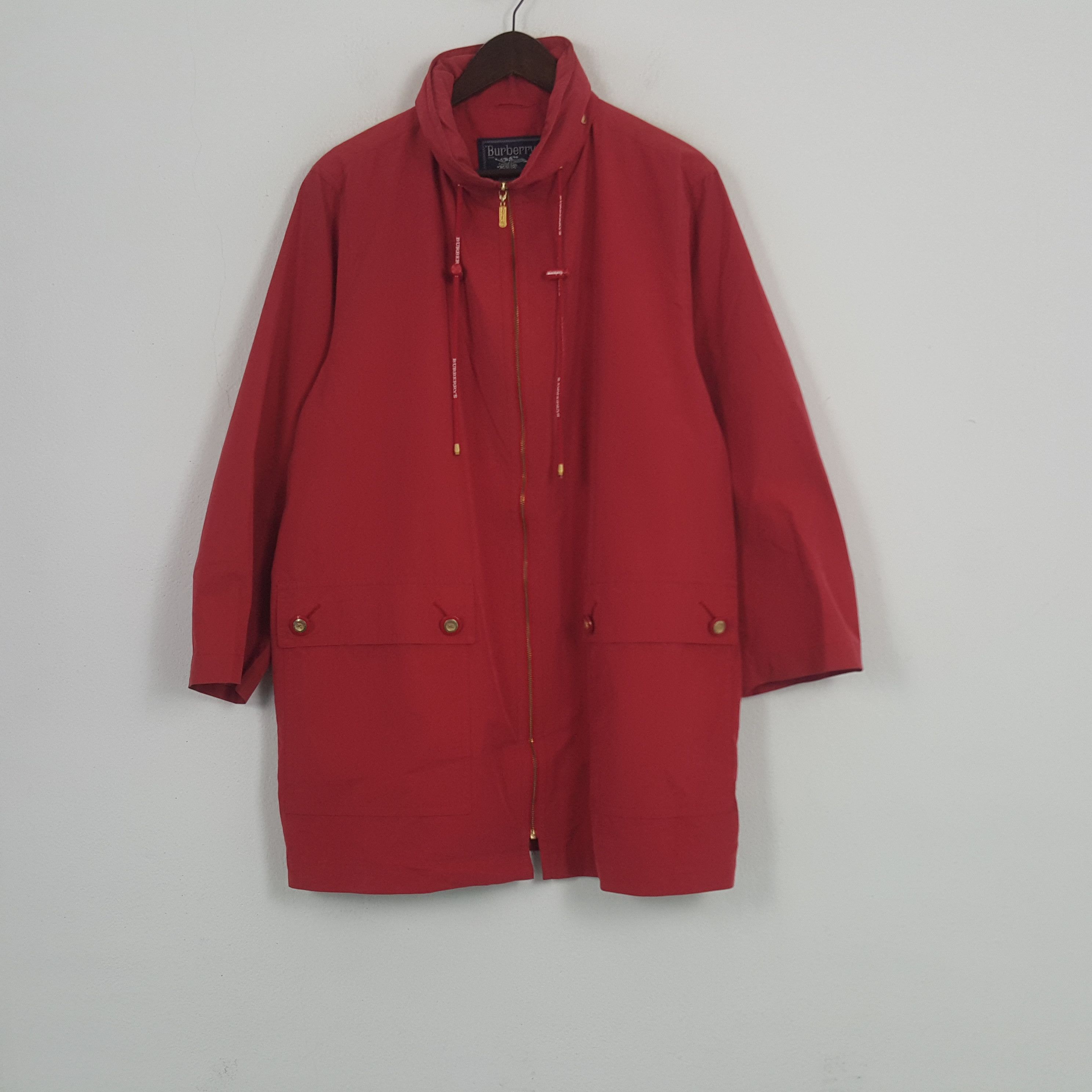 Burberry × Vintage Vintage Burberrys Custom Spell Out Zipper Long Jackets Size US L / EU 52-54 / 3 - 3 Thumbnail