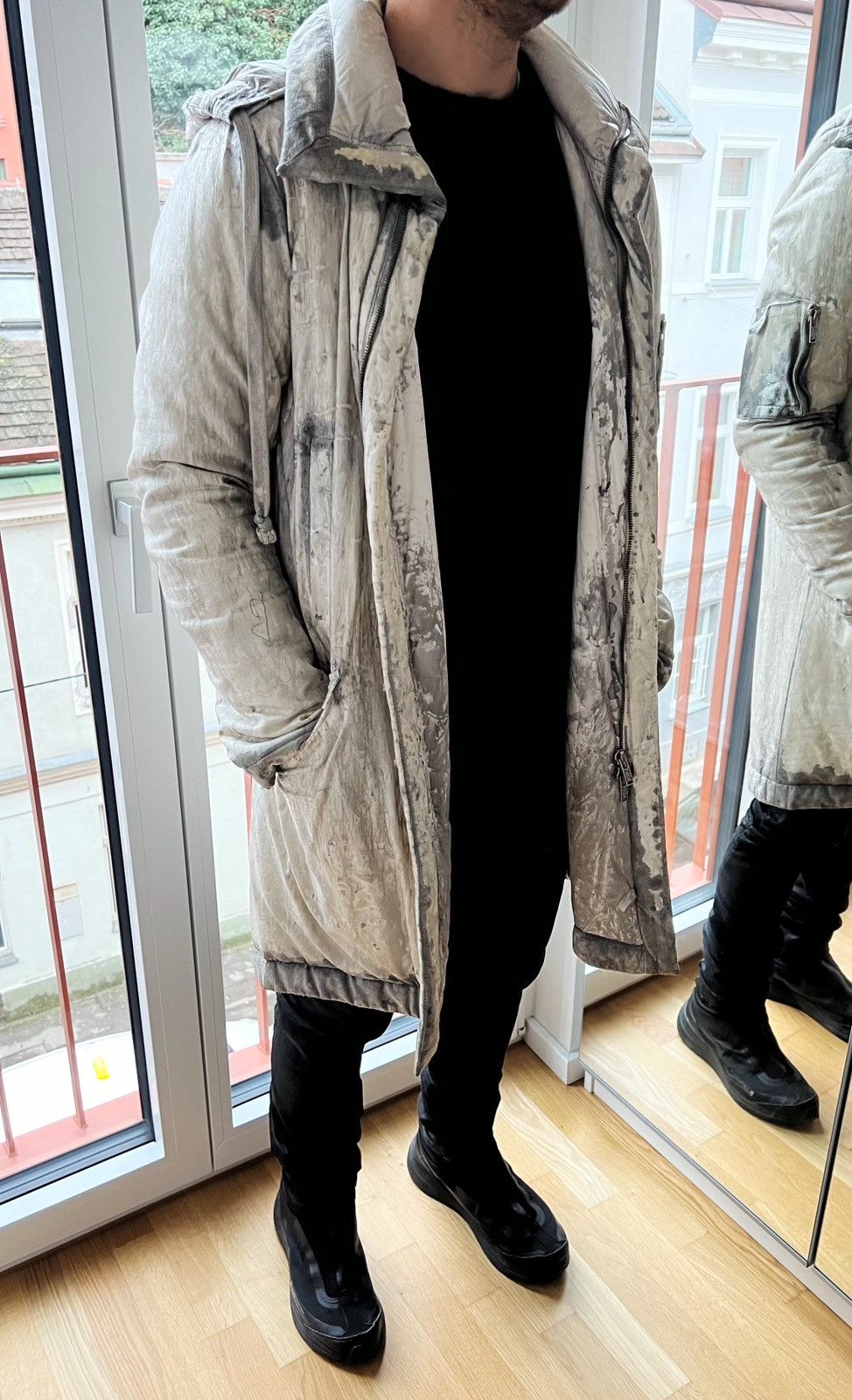 10sei0otto Laminated Parka 10SEI0OTTO Size US L / EU 52-54 / 3 - 4 Thumbnail