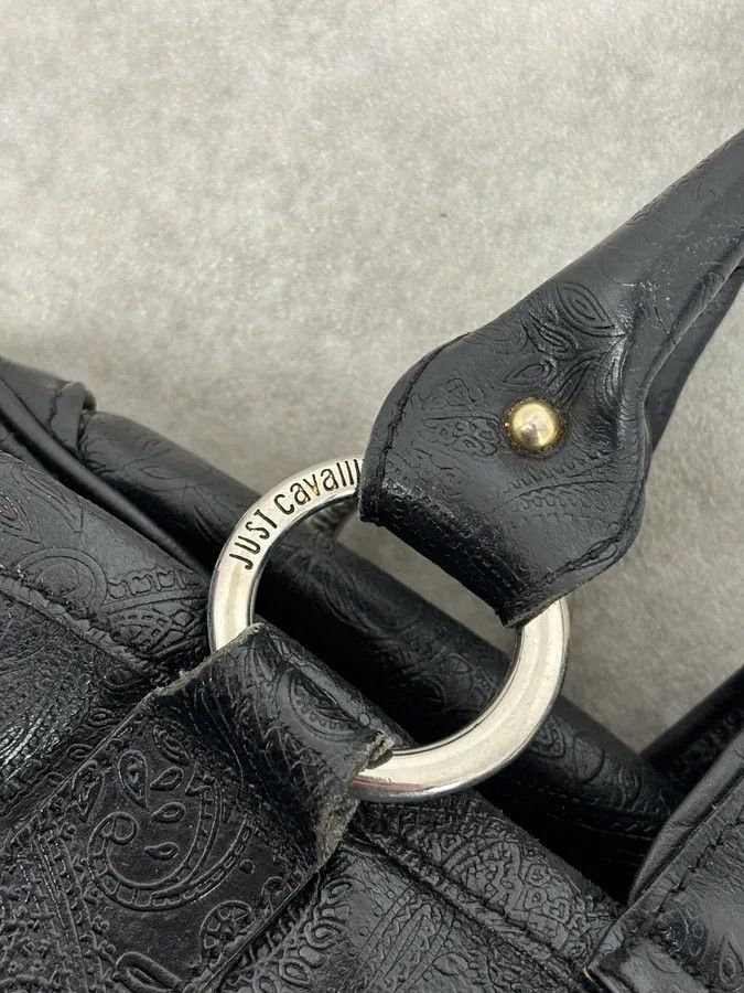 Just Cavalli AW2008 Cavalli Black Leather Winged Claw Lock Shoulder Bag Size ONE SIZE - 13 Thumbnail