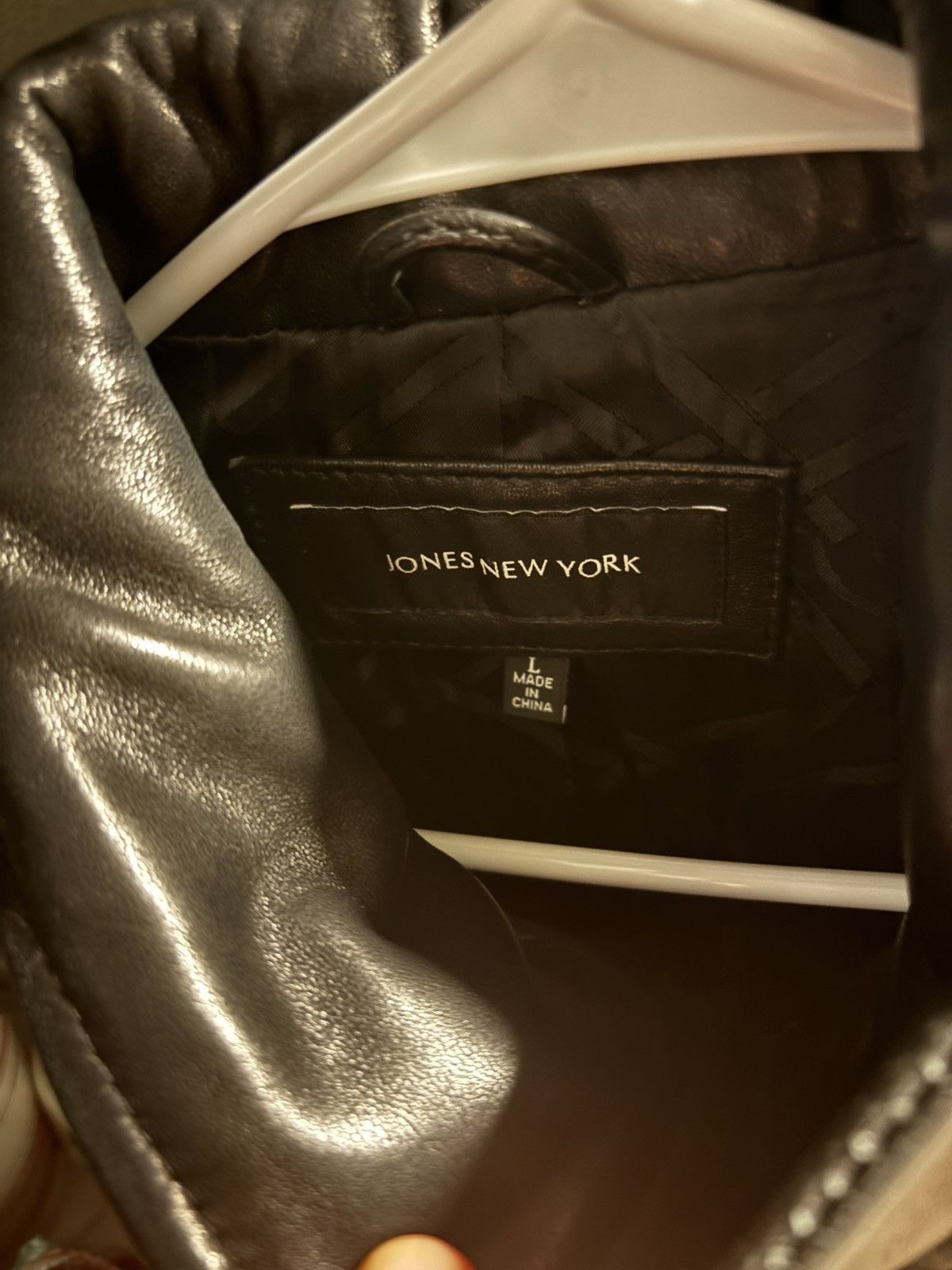 Jones New York Jones New York Leather Jacket L Size L / US 10 / IT 46 - 3 Thumbnail