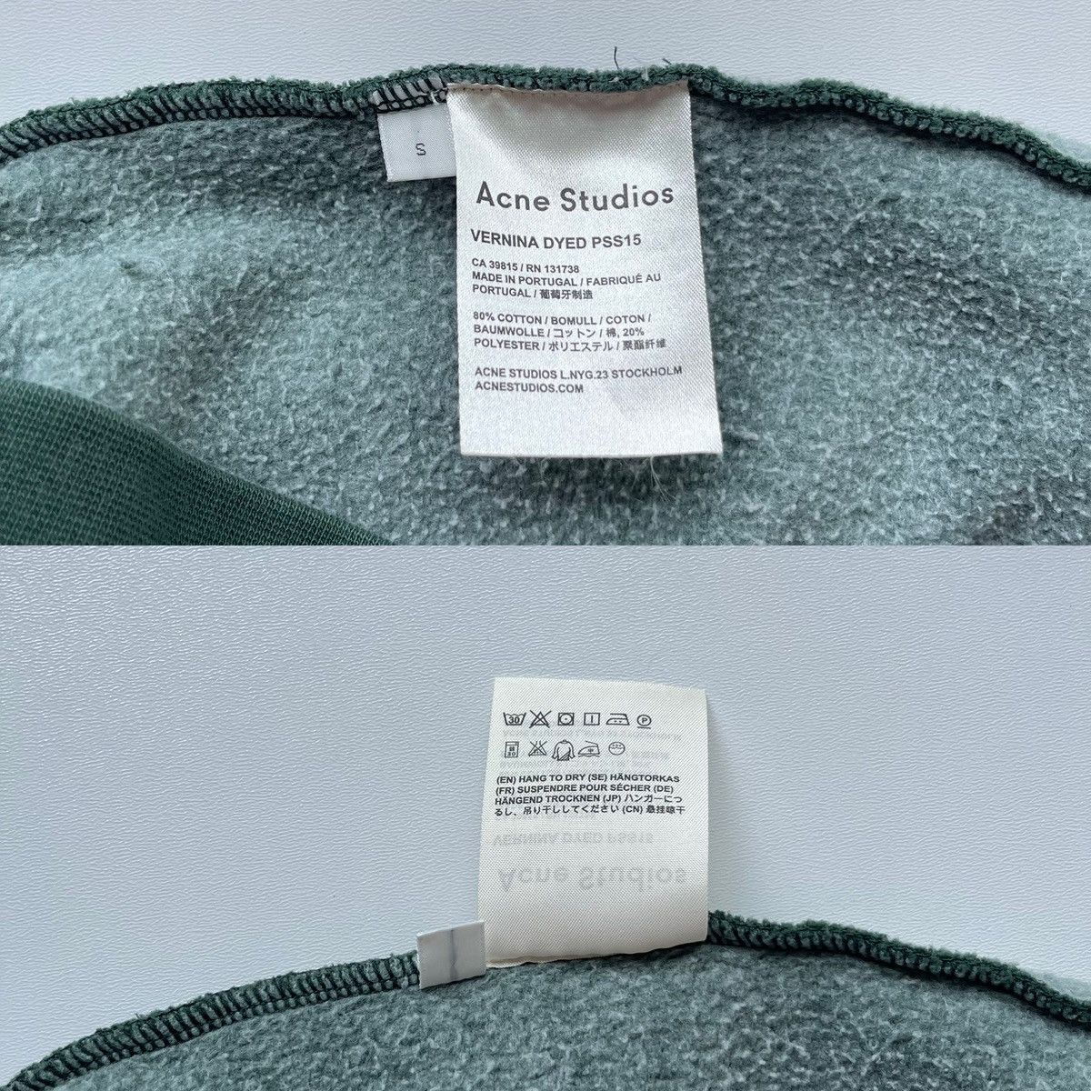 Acne Studios Acne Studios Vernina Dyed S15 Face Logo Sweatshirt Garments Size US S / EU 44-46 / 1 - 10 Thumbnail