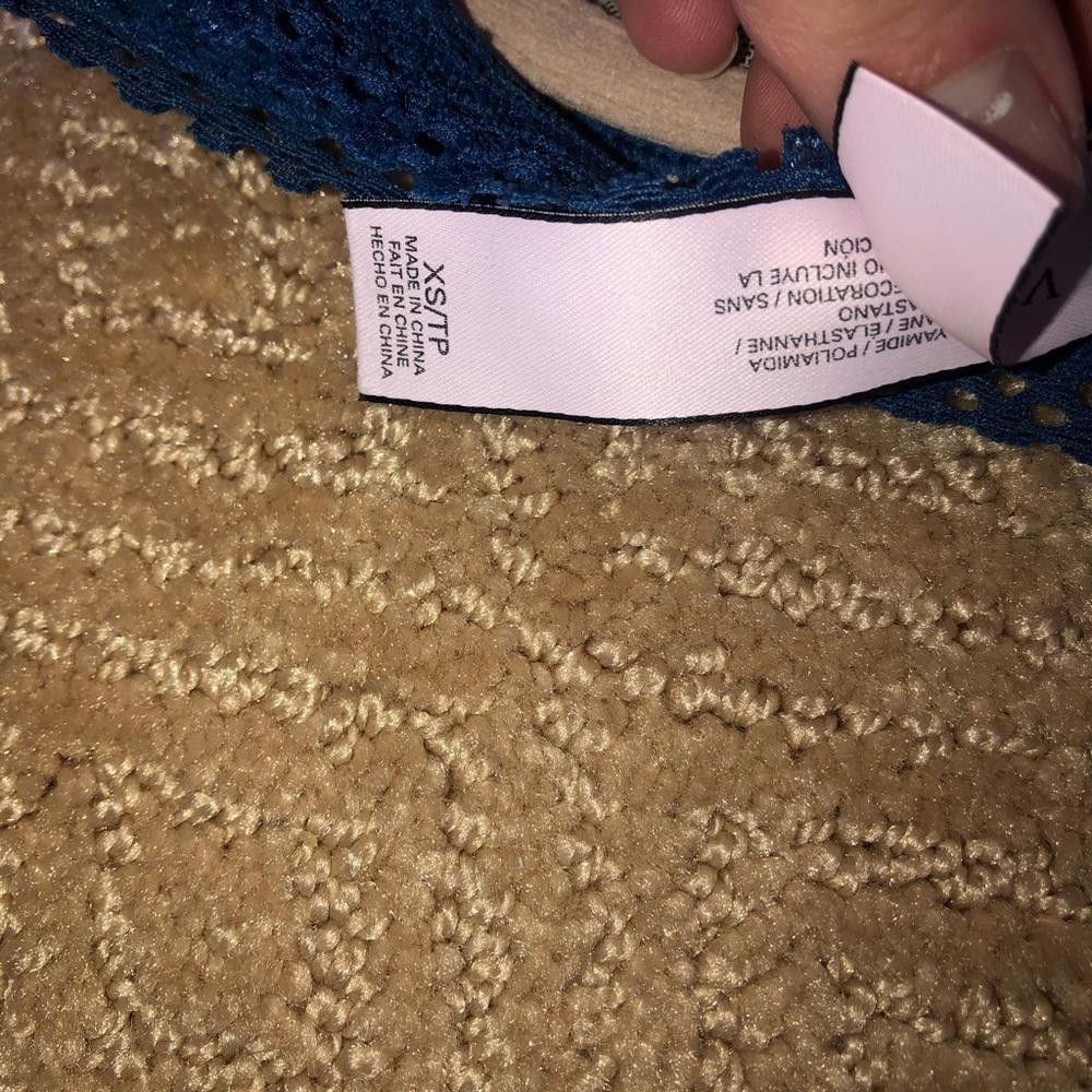 Designer NWOT Victoria’s Secret High Neck Lace Bralette Size ONE SIZE - 3 Thumbnail