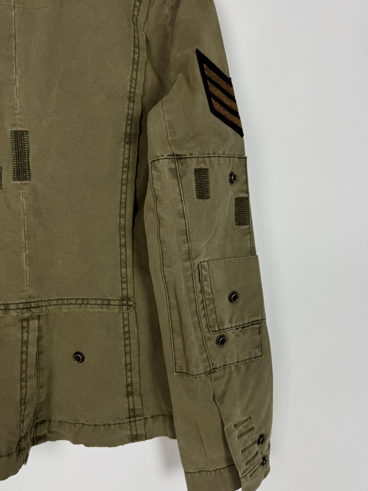 Zadig & Voltaire NWT Zadig&Voltaire Virginia Grunge Perm Khaki Jacket Size XS / US 0-2 / IT 36-38 - 15 Thumbnail