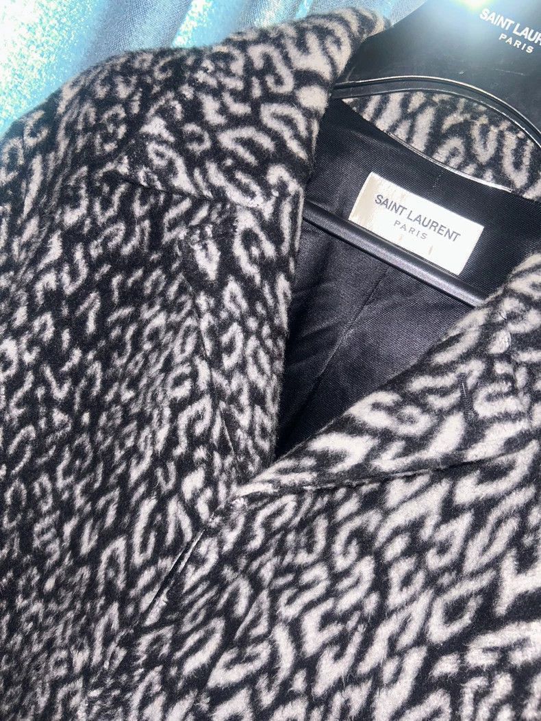 Saint Laurent Paris Saint Laurent Leopard Wool Coat- Size US M / EU 48-50 / 2 - 3 Thumbnail