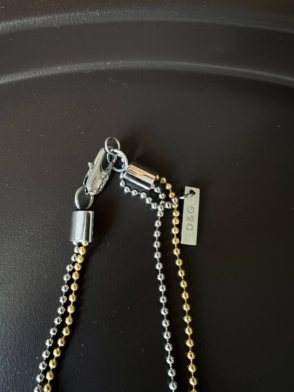 Dolce & Gabbana Dolce Gabbana D&G double pendant silver gold chain necklace Size ONE SIZE - 4 Thumbnail