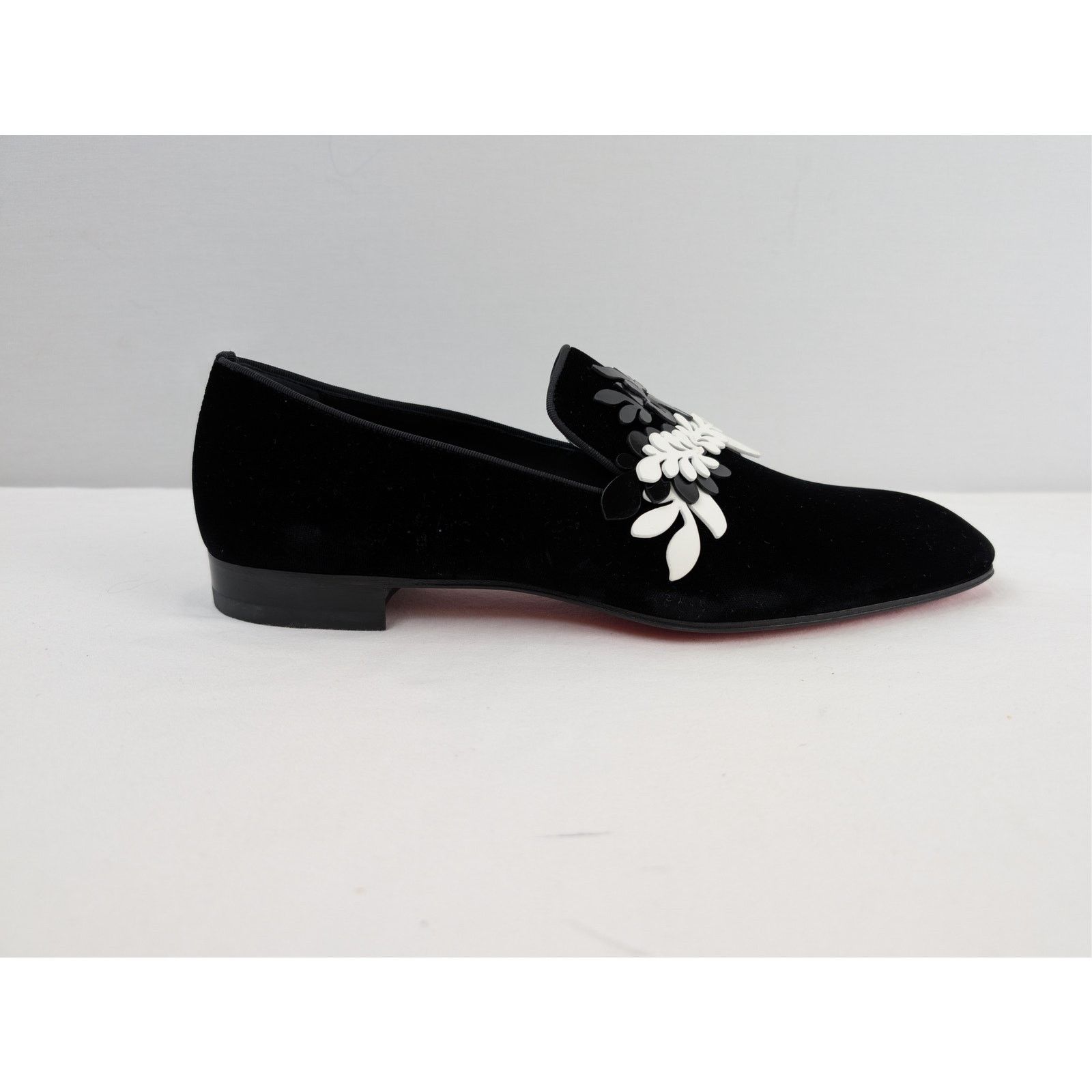 Christian Louboutin o1rshd1 Dandelion Petunia Flat Loafers Shoe Boots in Black Size US 12 / EU 45 - 4 Thumbnail