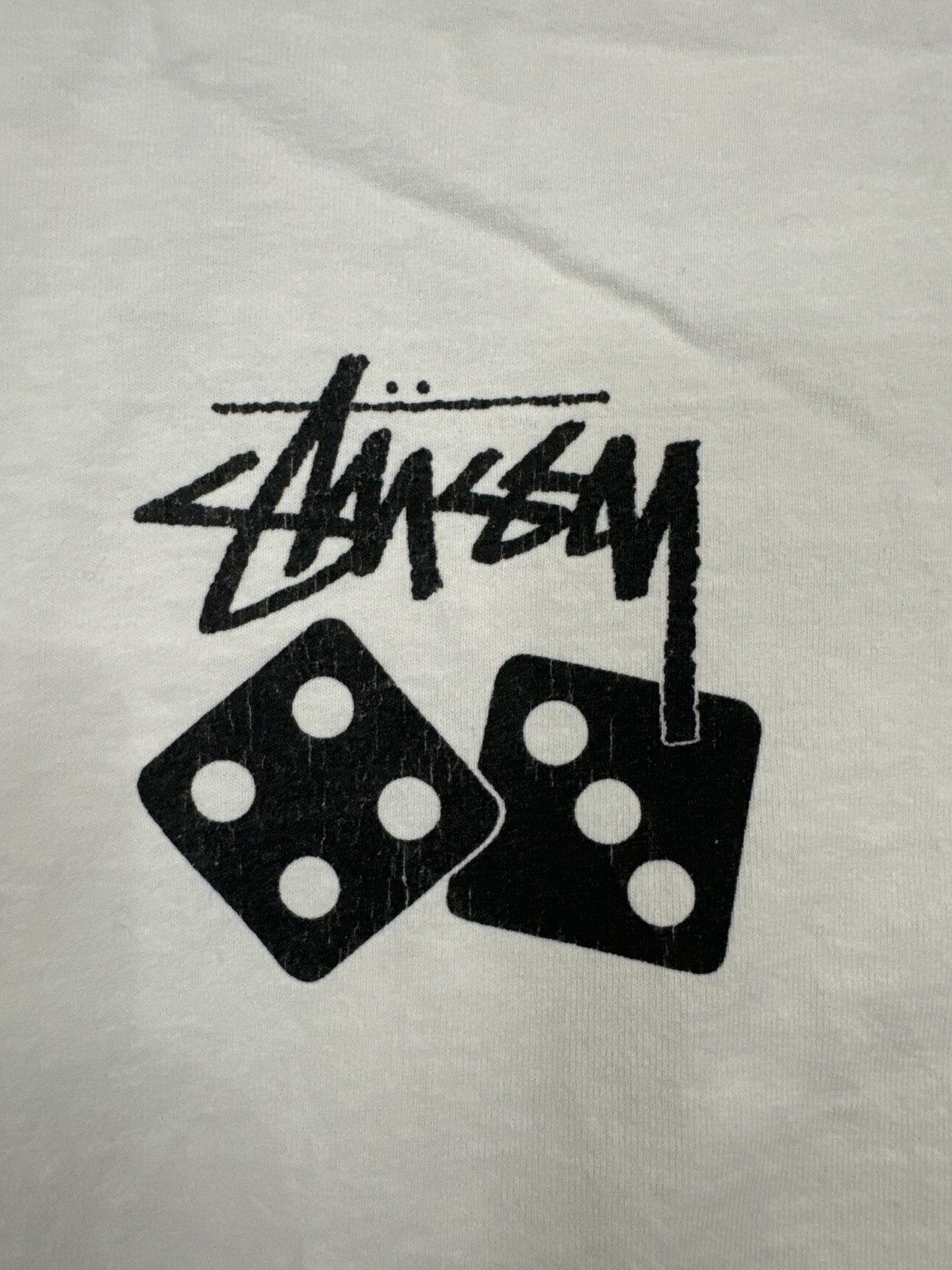 Designer × Stussy Stussy Tee- ‘Stussy Dice Pigment Dyed Tee’ White Size US L / EU 52-54 / 3 - 3 Thumbnail